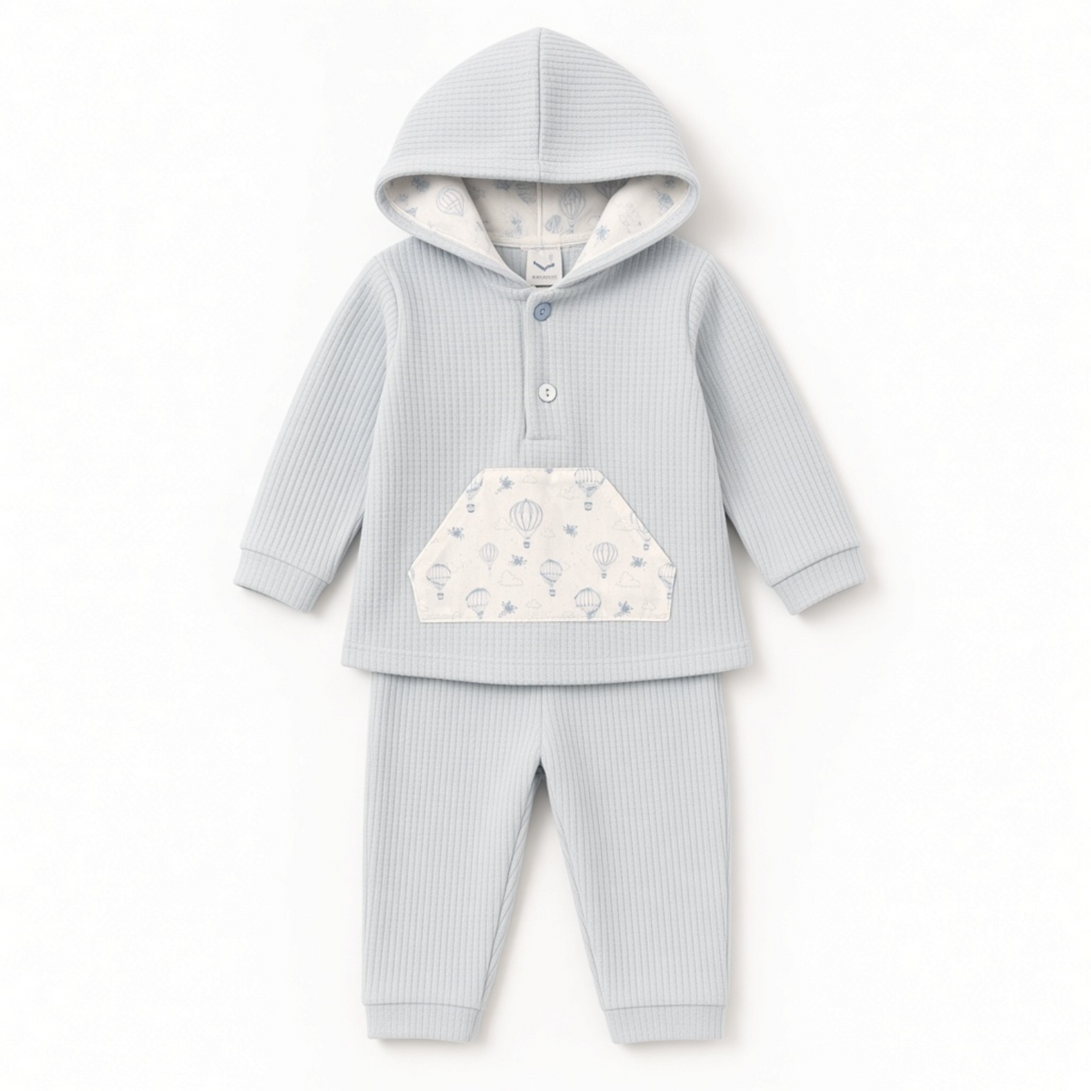 Duck Egg Blue Hot Air Balloon Hooded Outfit