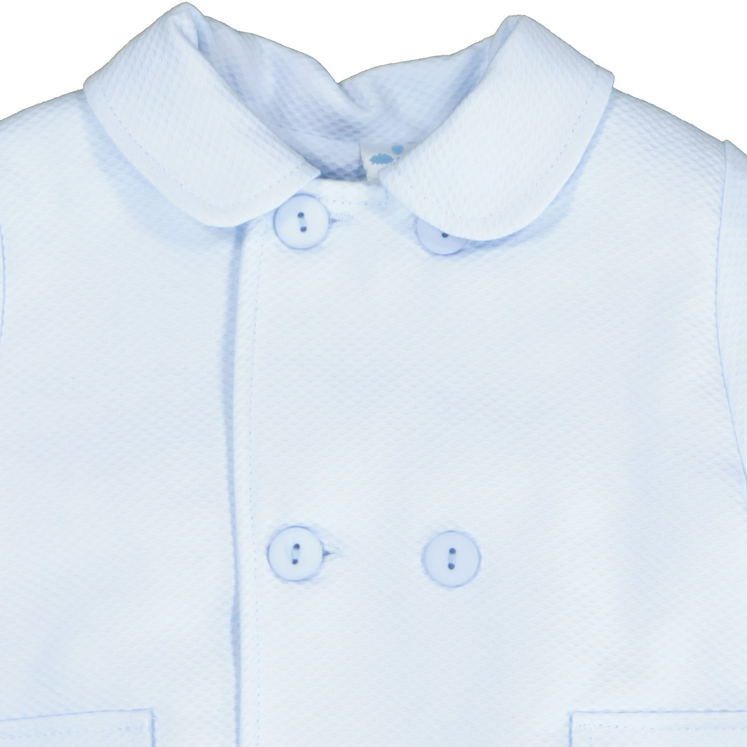 Blue Honecomb Pattered Coat