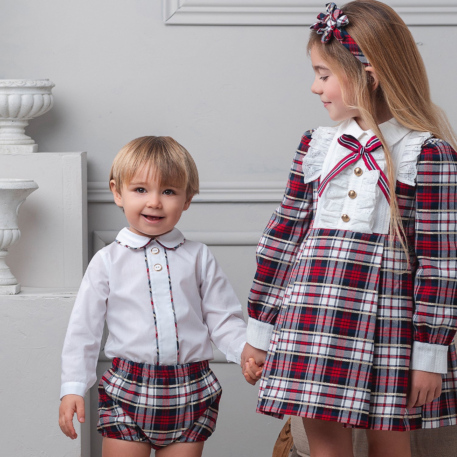 Boys Tartan Short Set