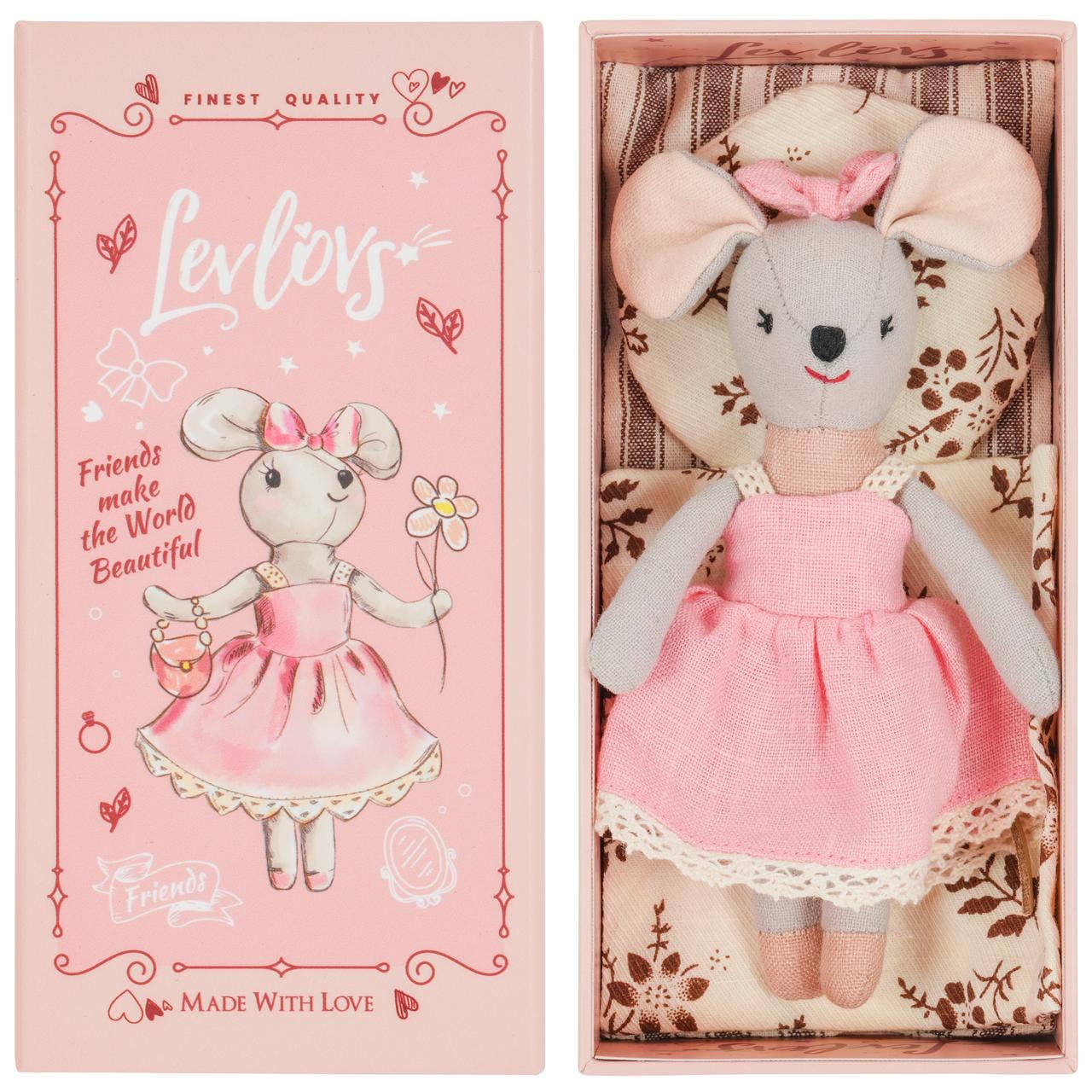 Levlovs Mouse Lili in a Box with Bedding 