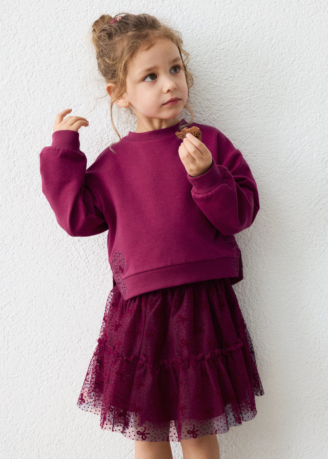 Rasberry Tulle Skirt Set