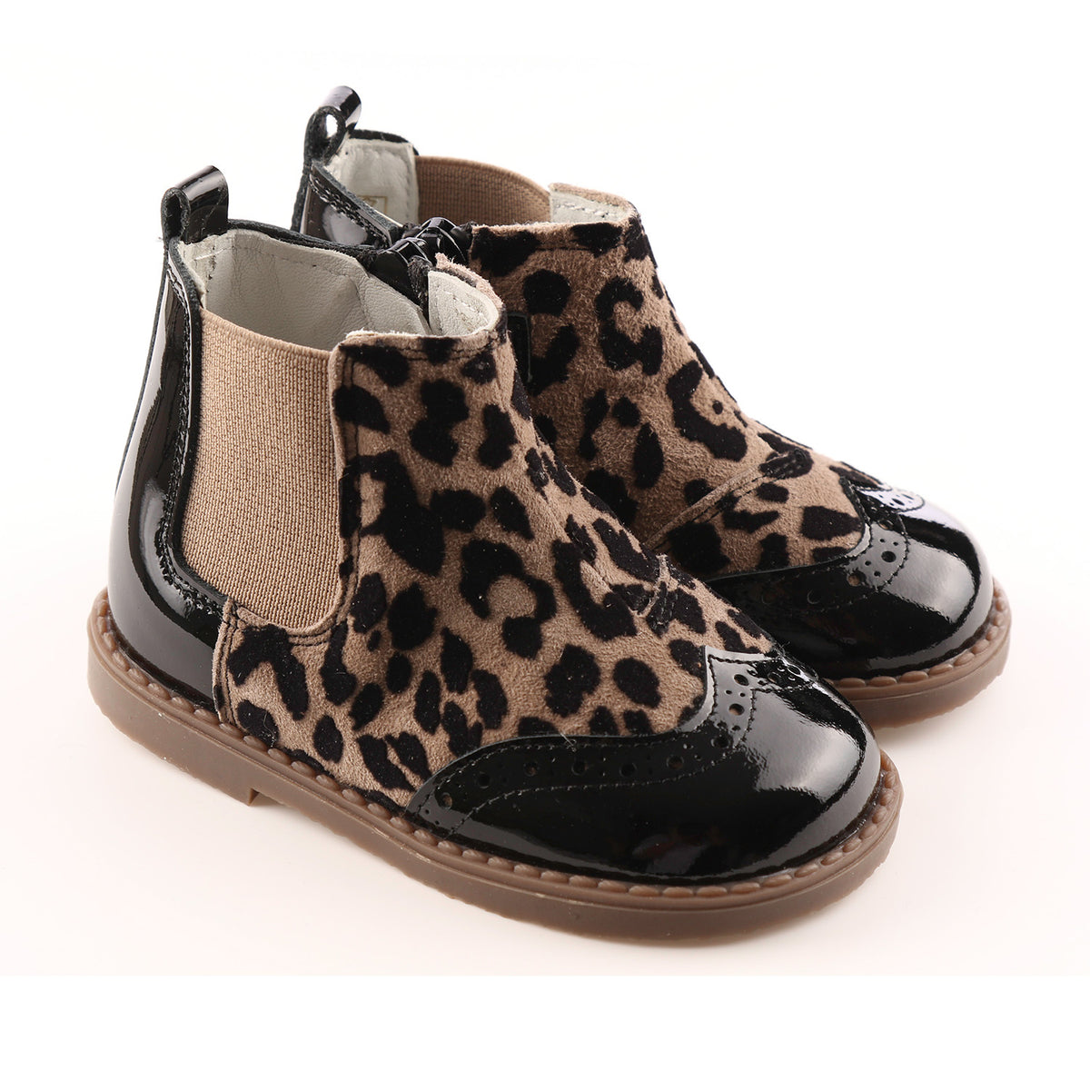 Leopard Print Chelsea Boots