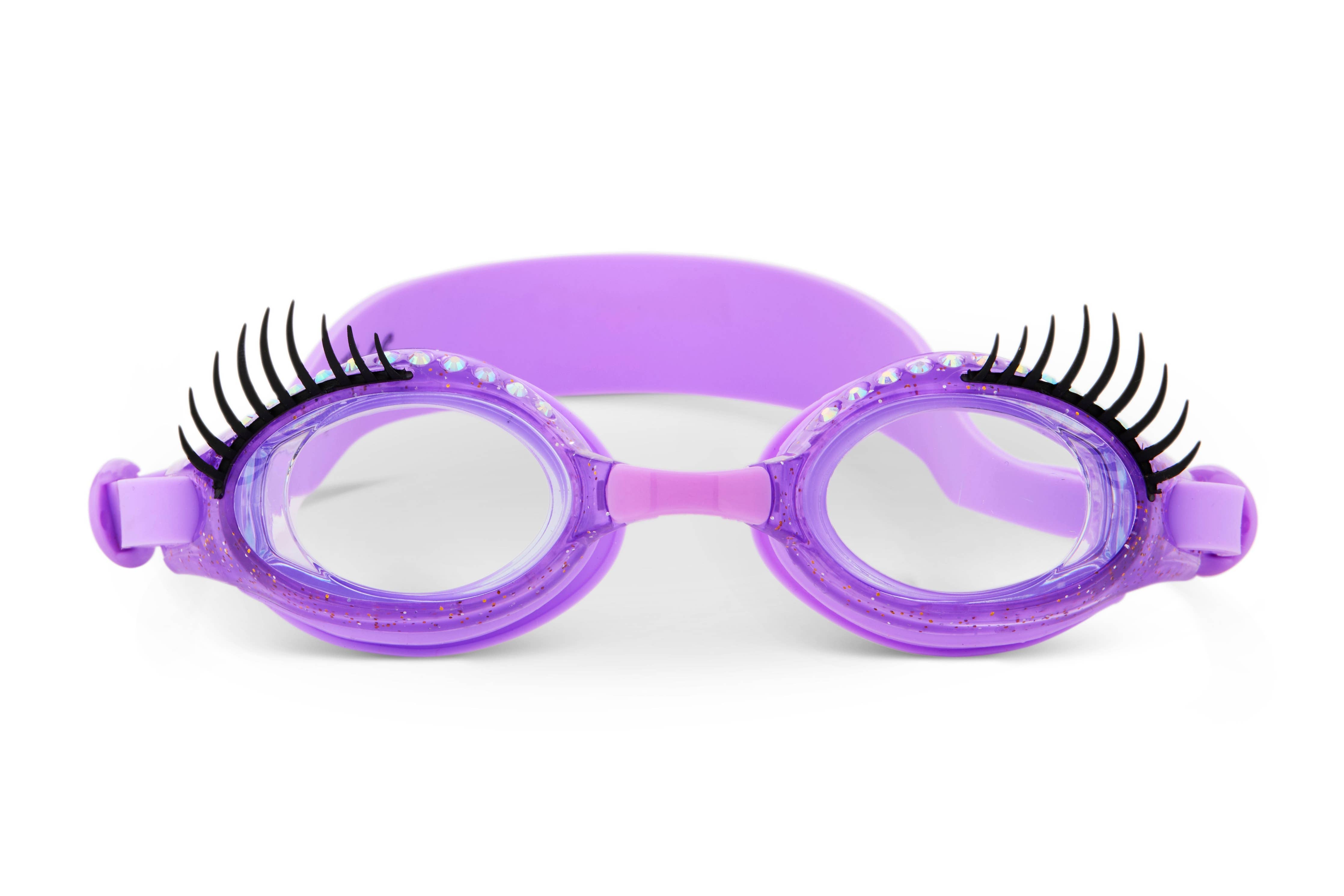 Purple Splash Lash Eyelash Swimming Goggles