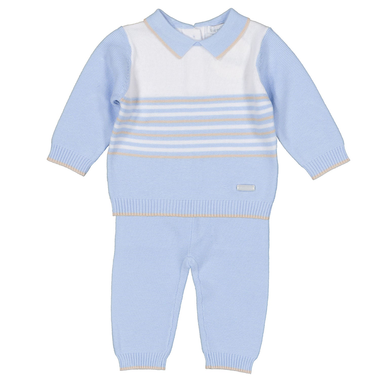 Blue Stripe Collar Outfit
