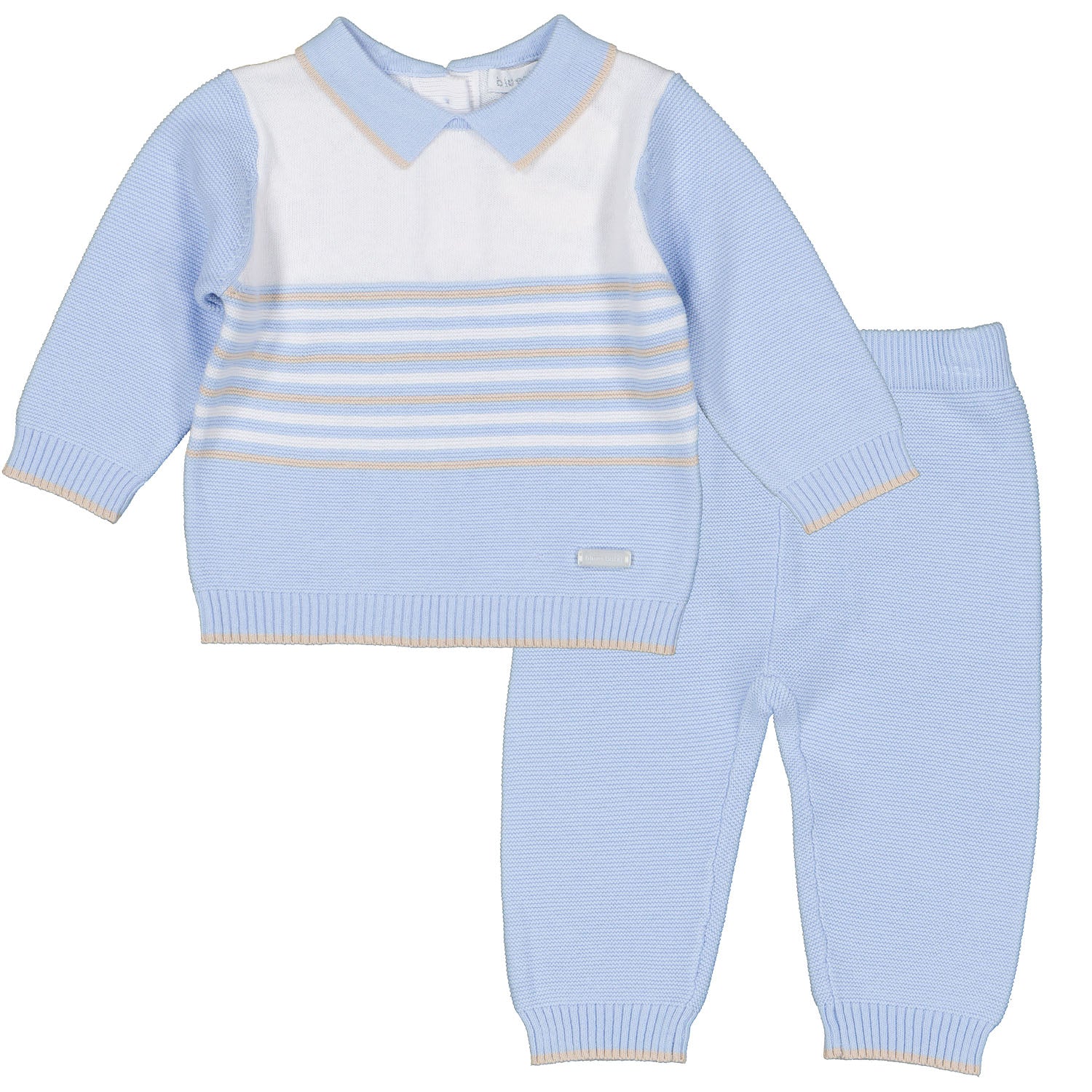 Blue Stripe Collar Outfit