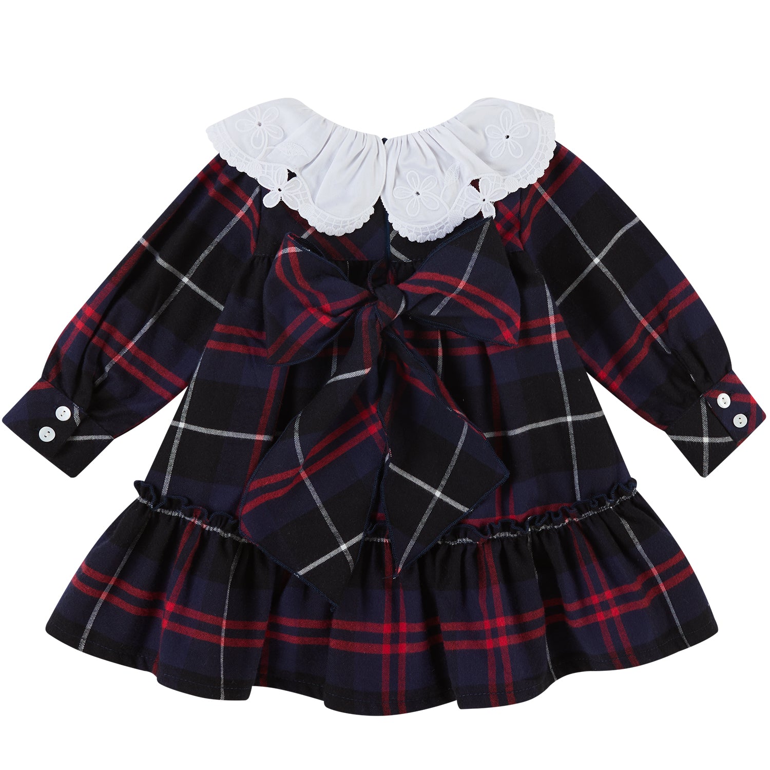 Navy Tartan Dress