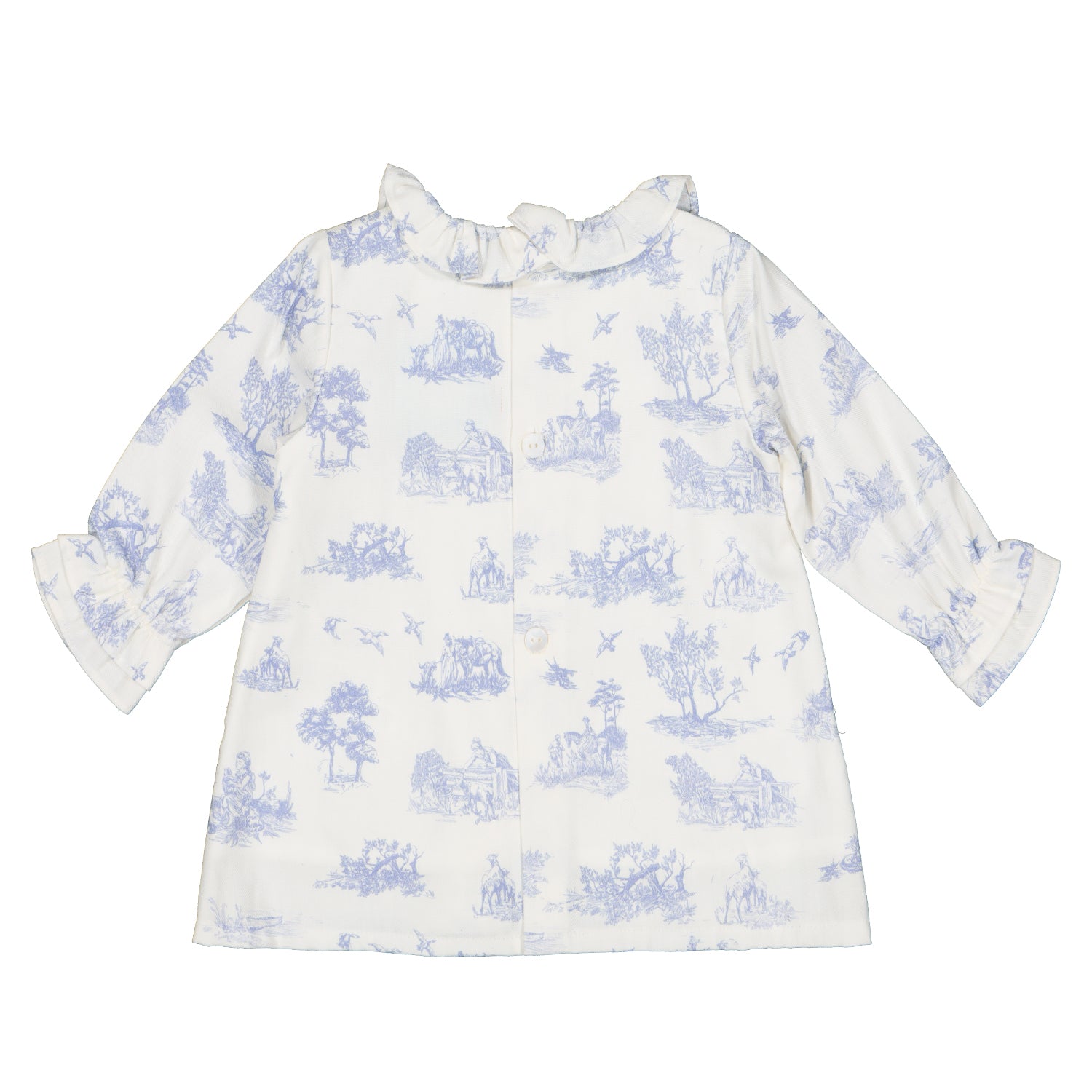 Toile De Jouy Smocked Dress