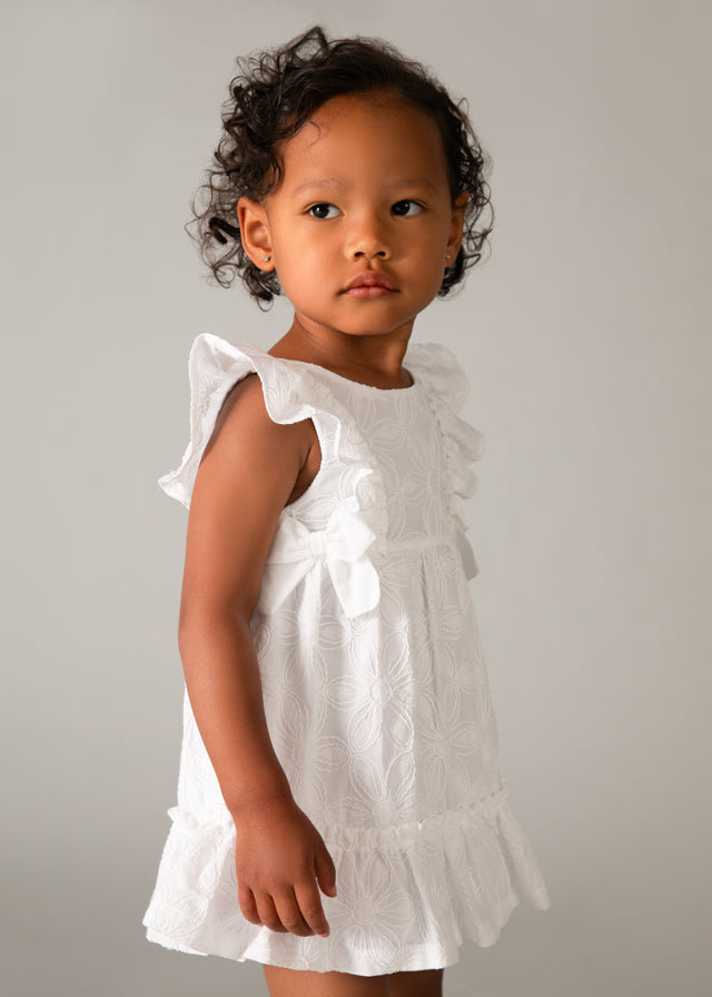 White Embroidered Dress