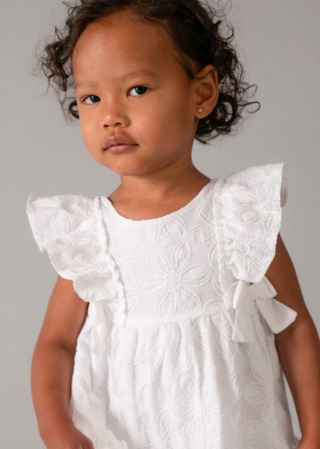 White Embroidered Dress