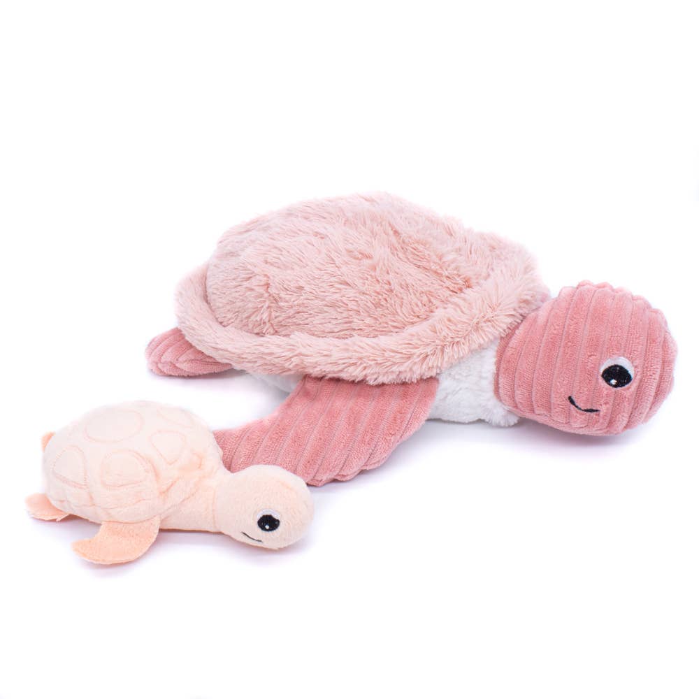 Tilly The Turtle Mum & Baby Pink - Plush Toy