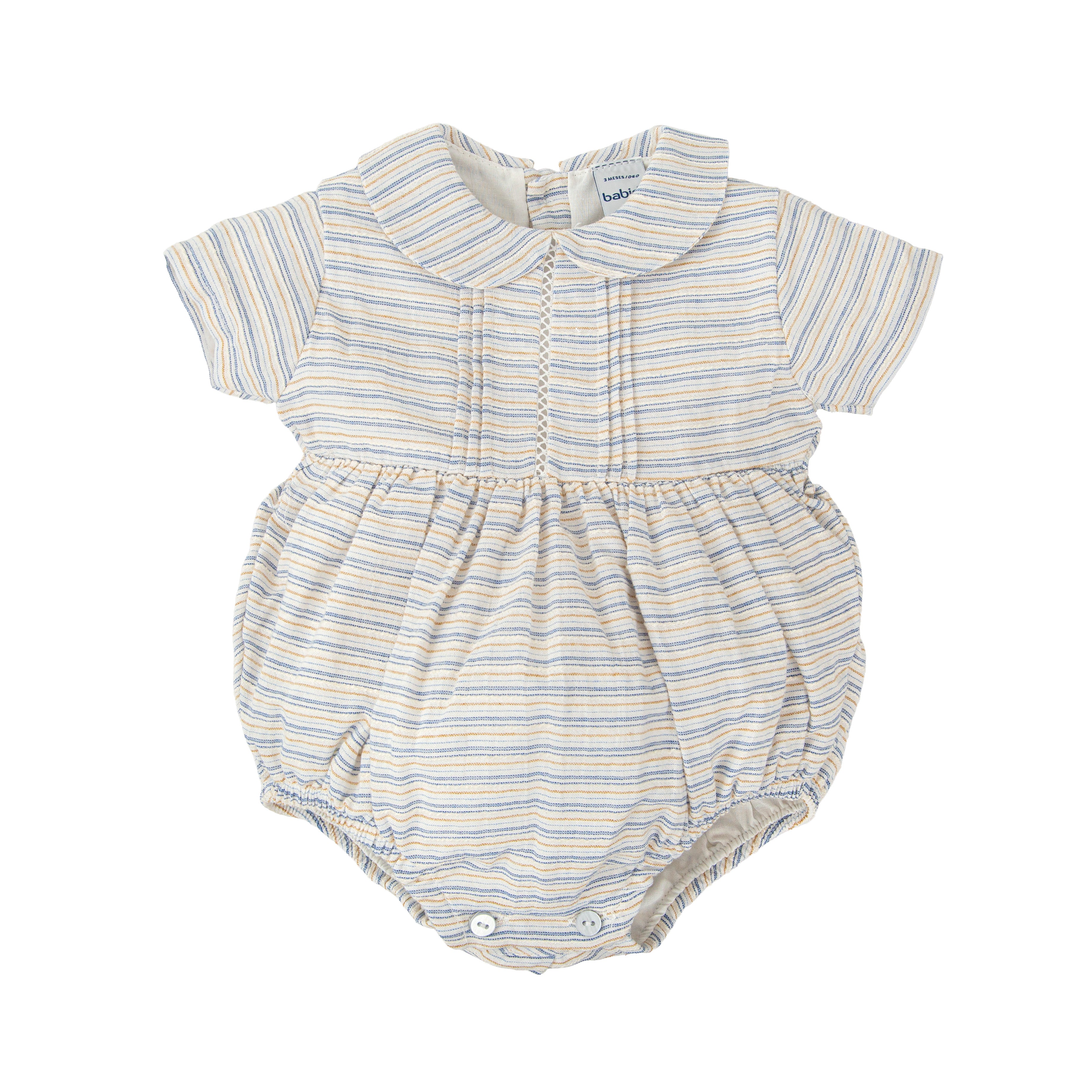 Blue Stripe Romper
