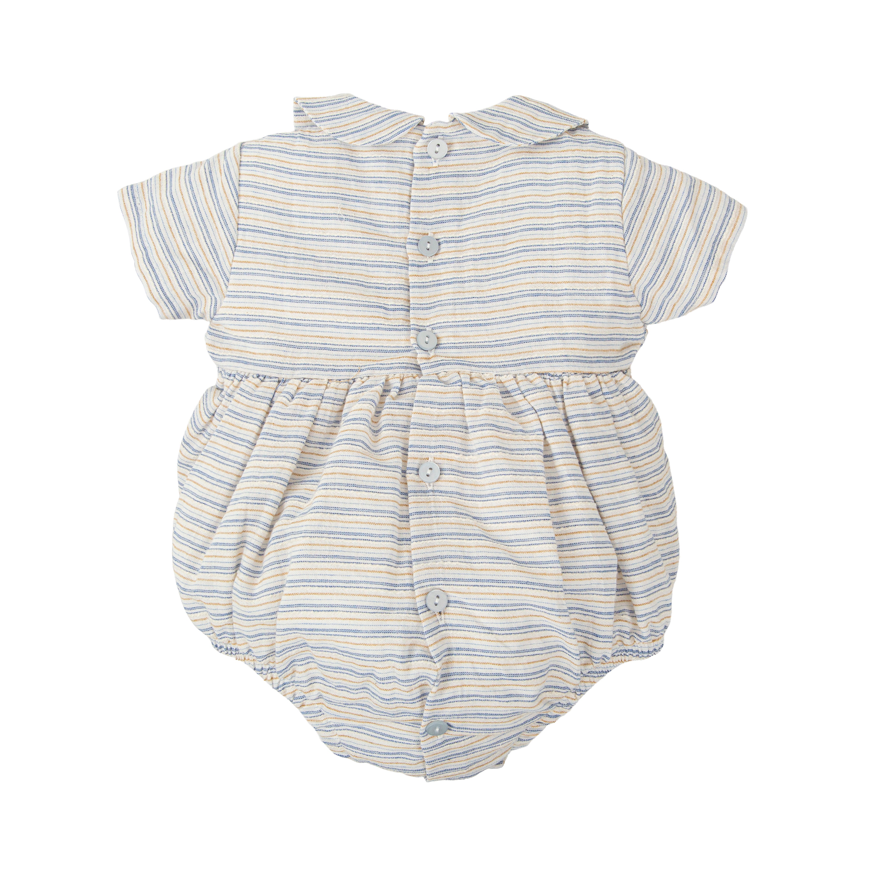 Blue Stripe Romper