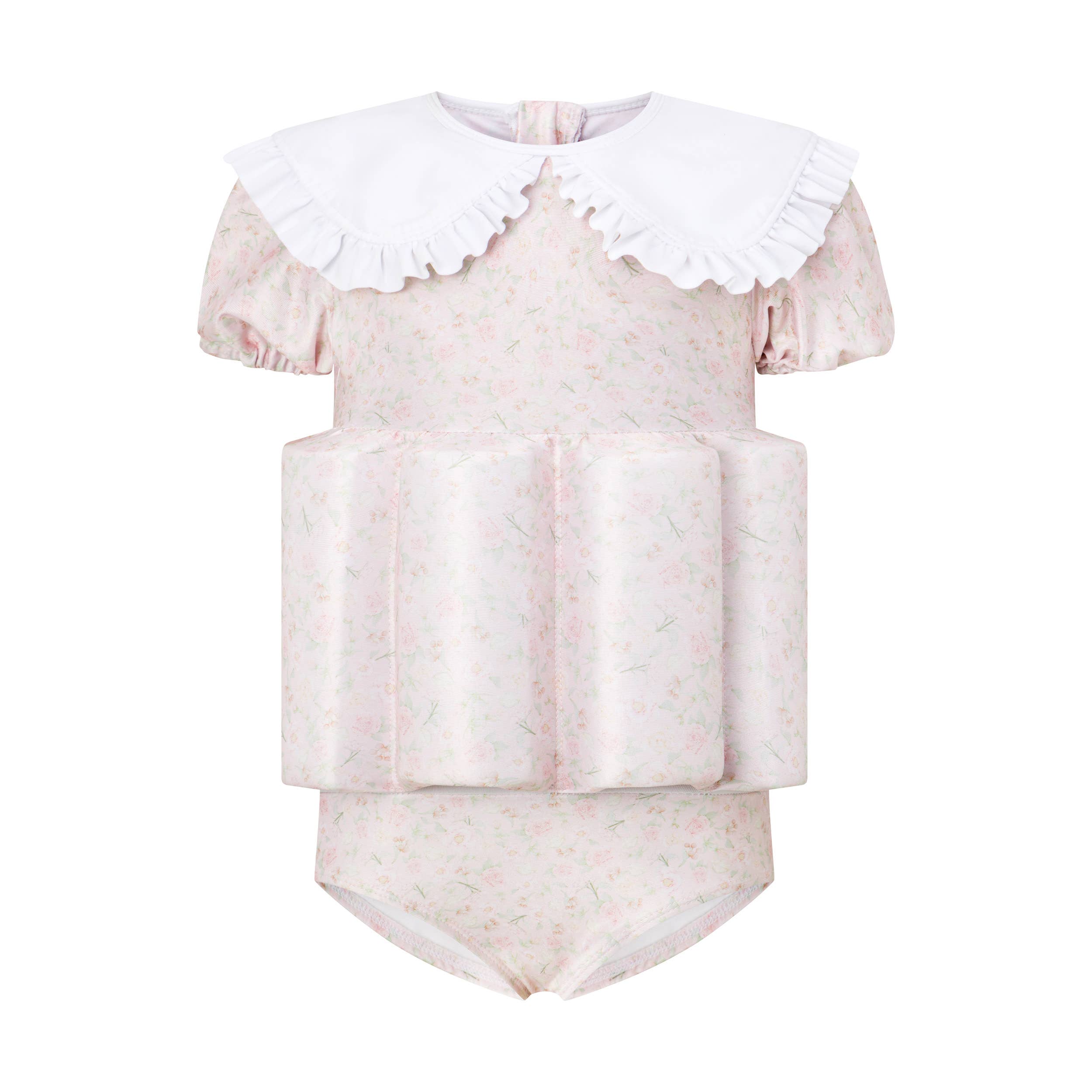 Pink Frill Collar Floatsuit