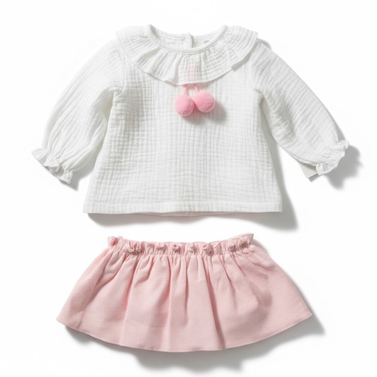 White Blouse & Bloomer Skirt Set