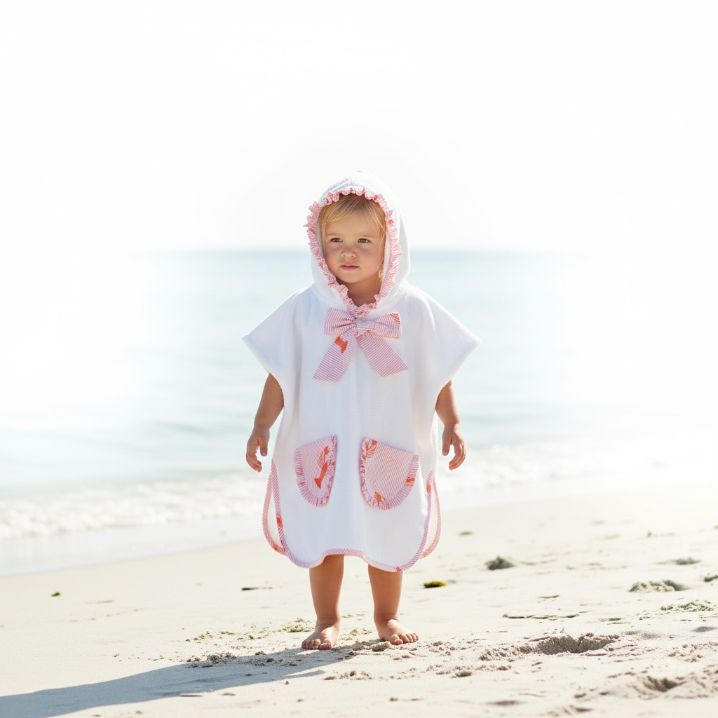 Lobster Frill Trim Poncho