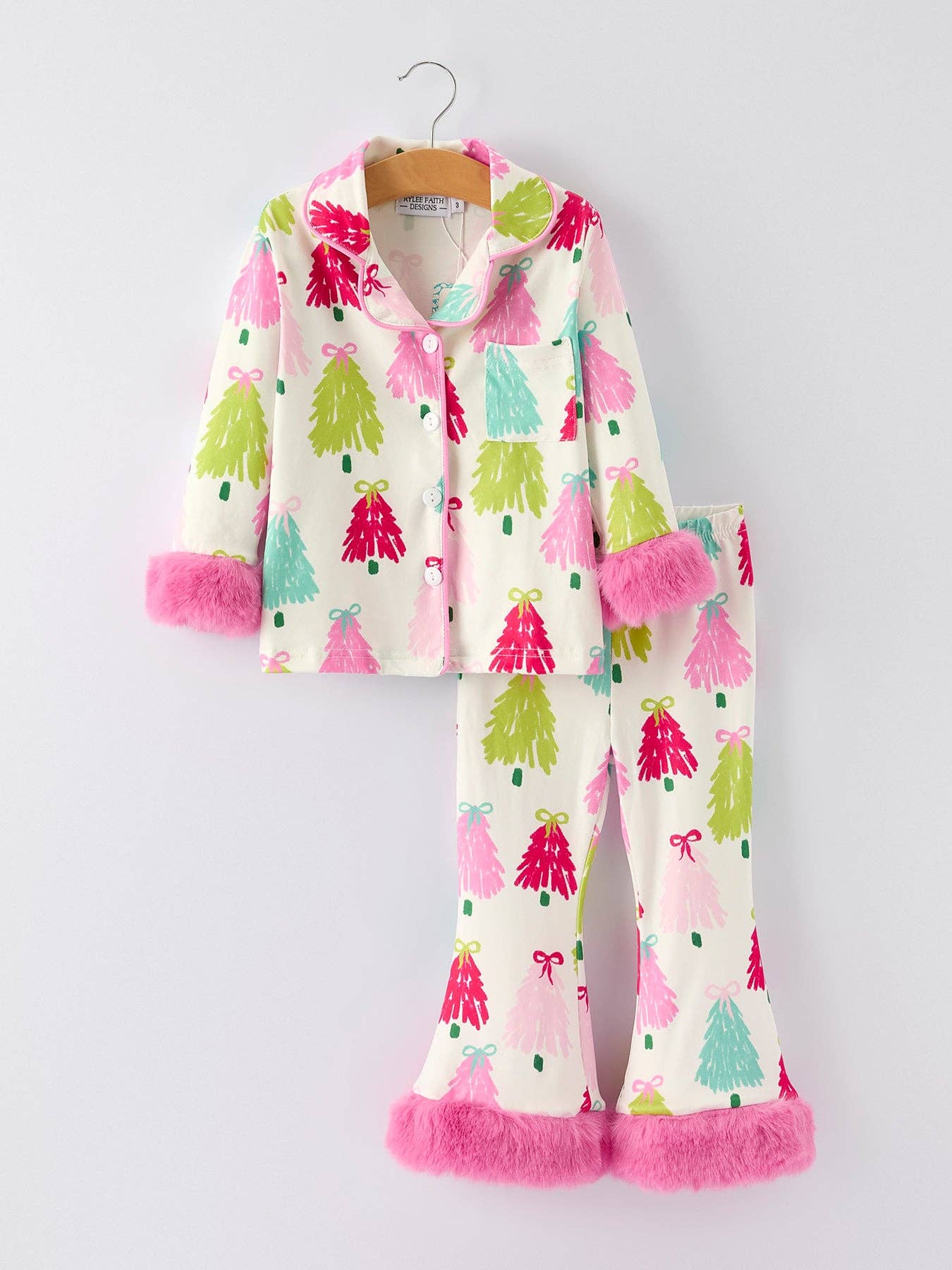 Christmas Tree Girls Pyjamas - PRE ORDER OCT