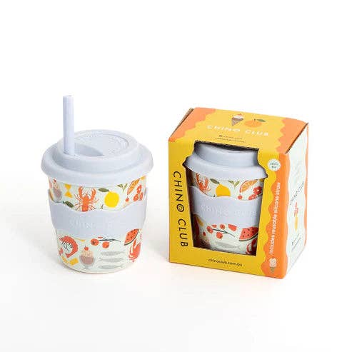 Amalfi Chino Cup 8oz with Straw