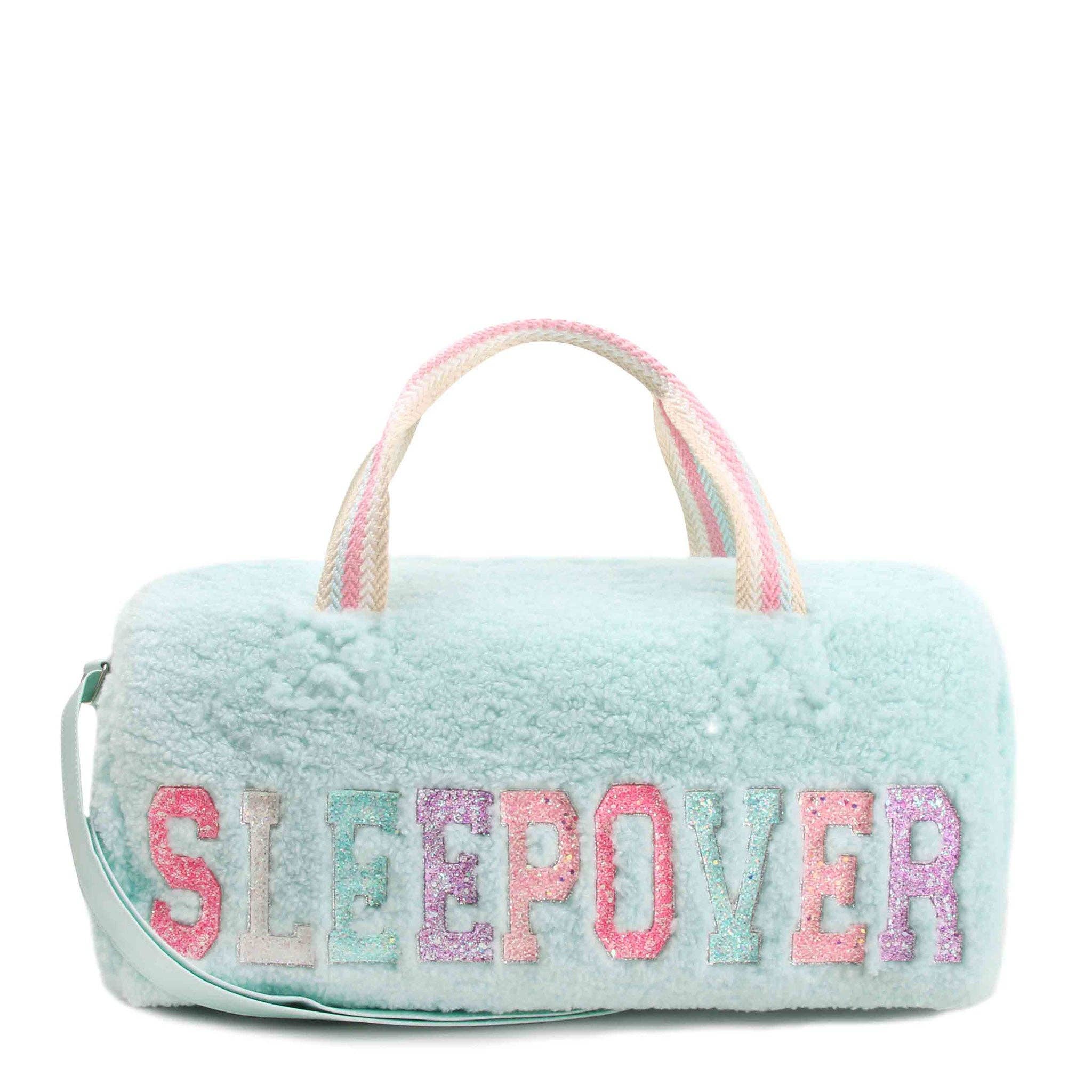 'Sleepover' Sherpa Barrel Duffle Bag