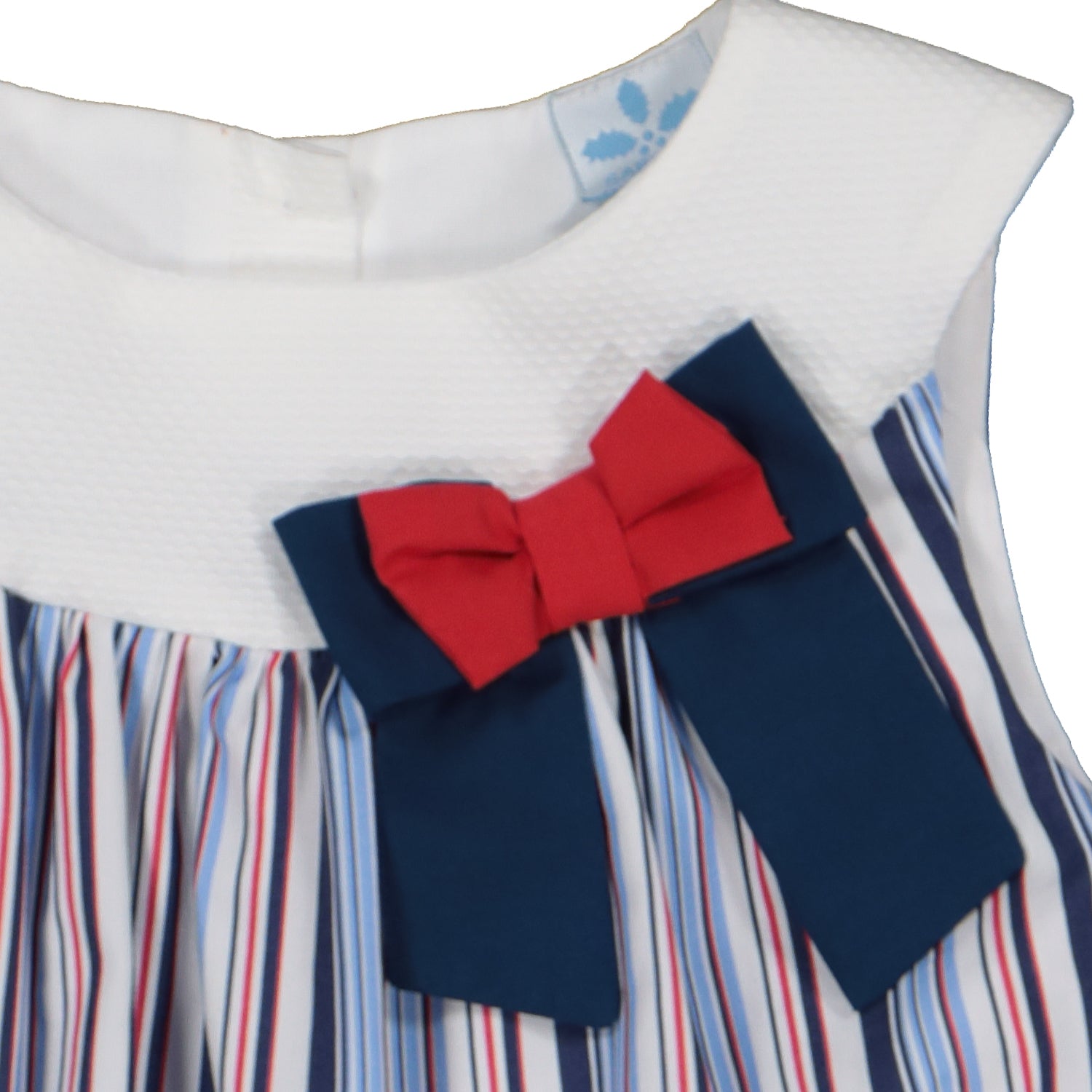 Navy Stripe Bow Dress