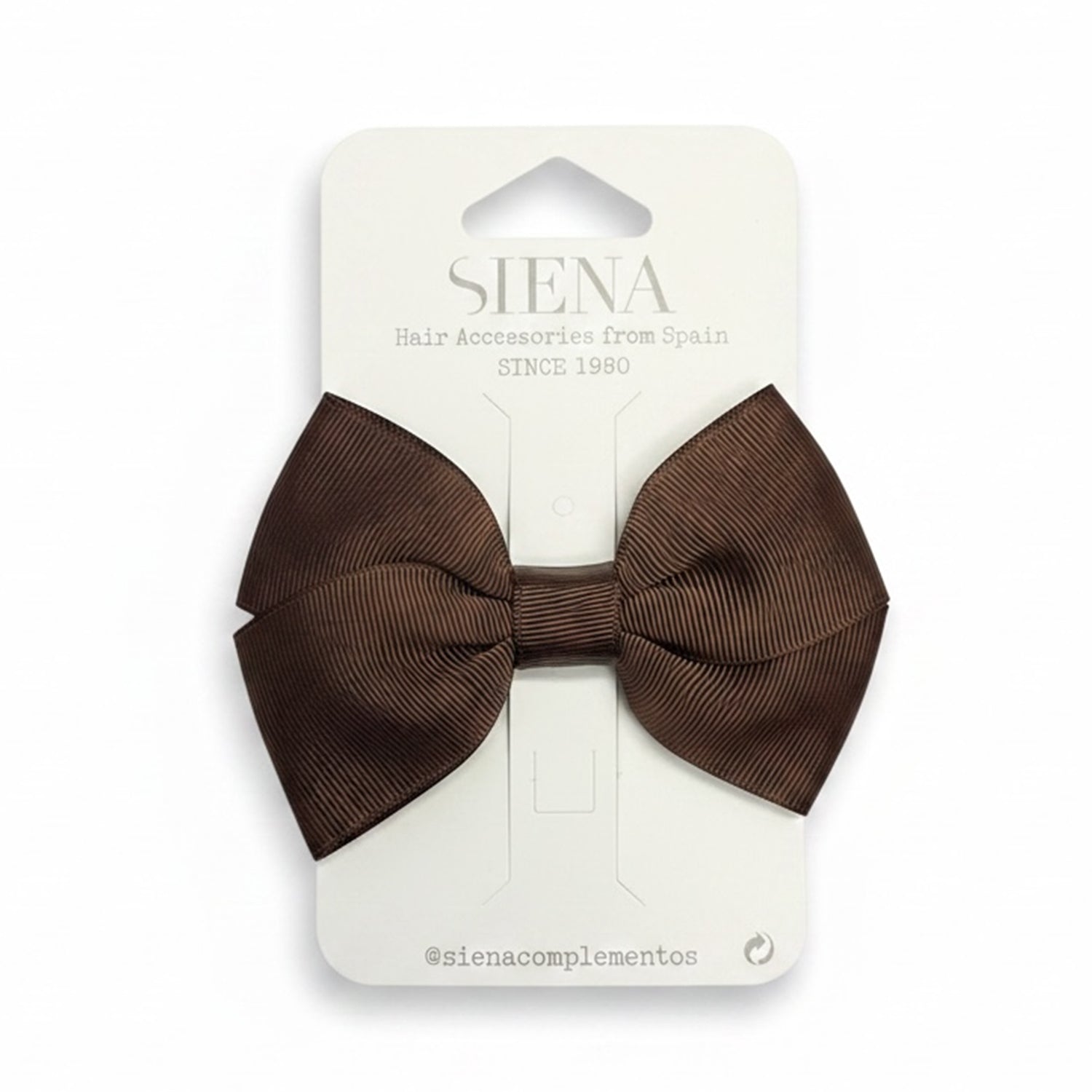 Brown Knot Hair Clip -10cm