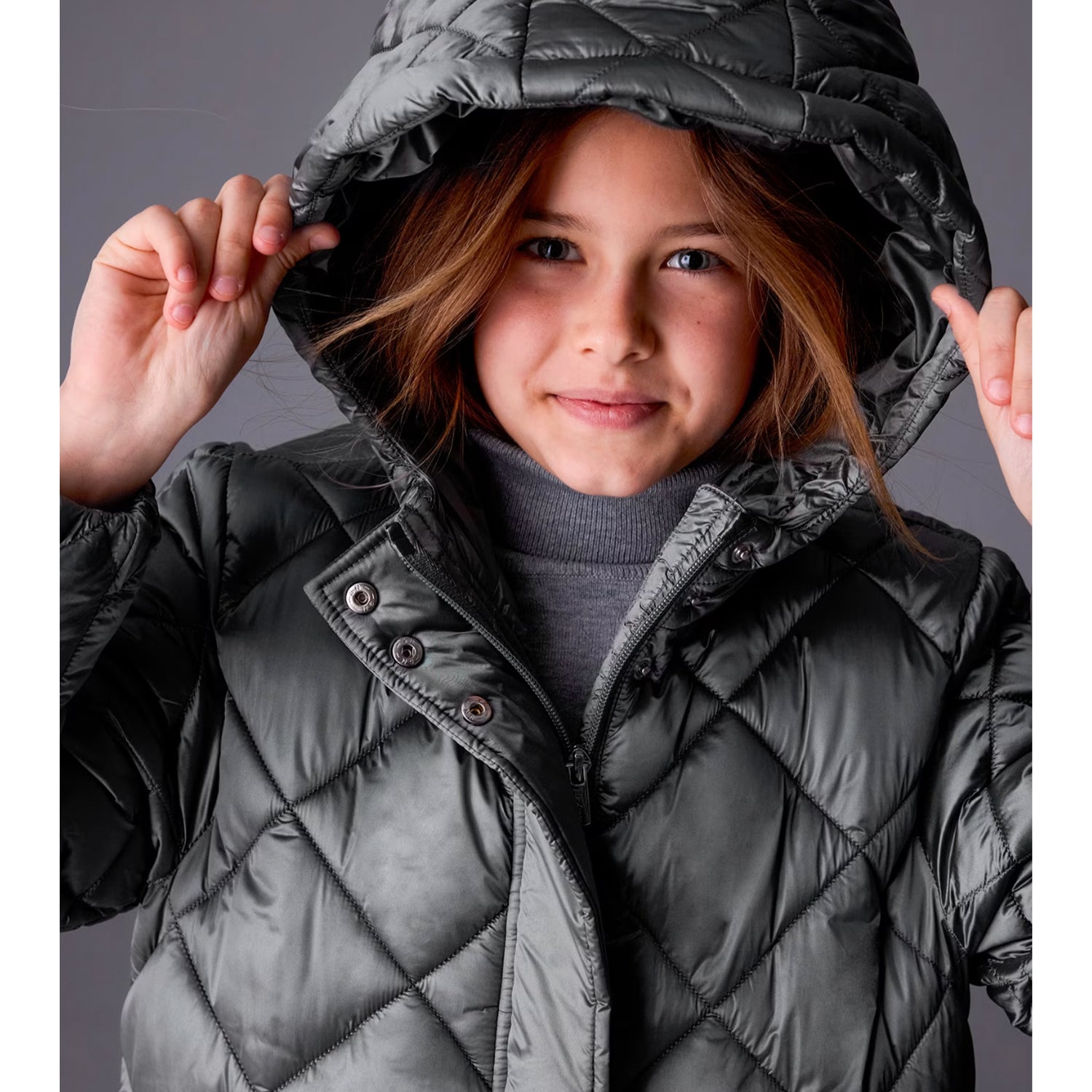 Dark Grey Padded Coat