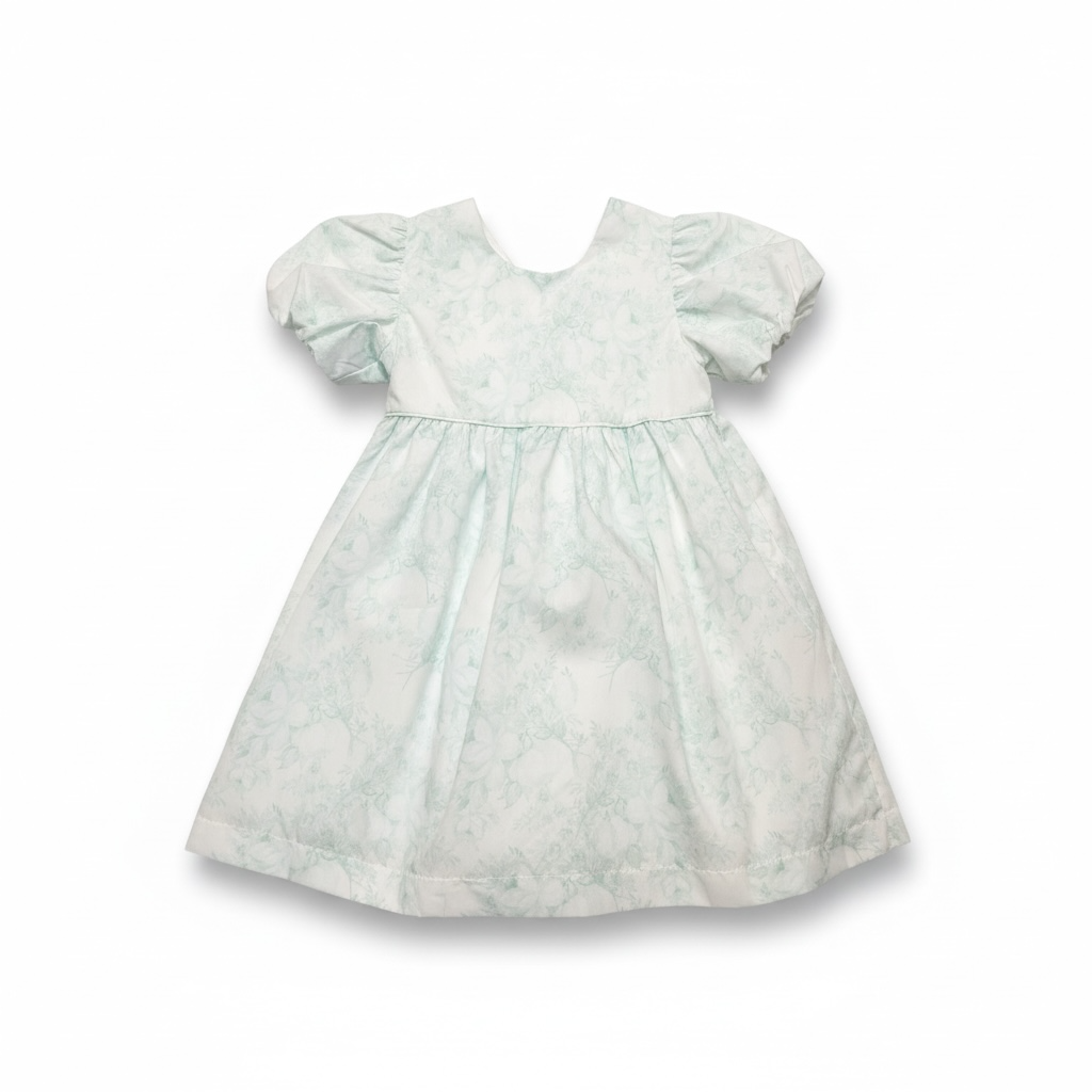 Mint Floral Print Dress