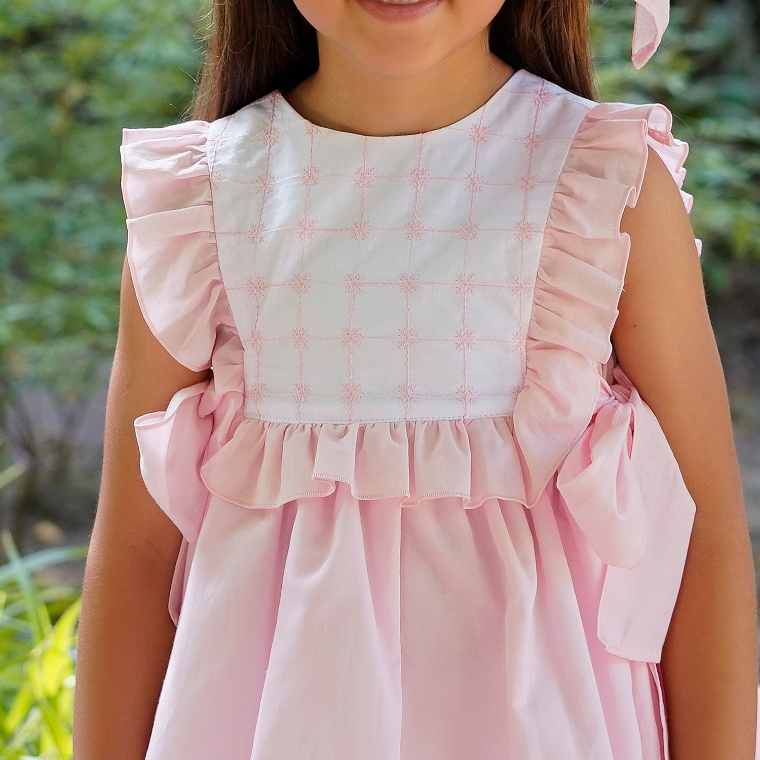 Pink Embroidered Dress