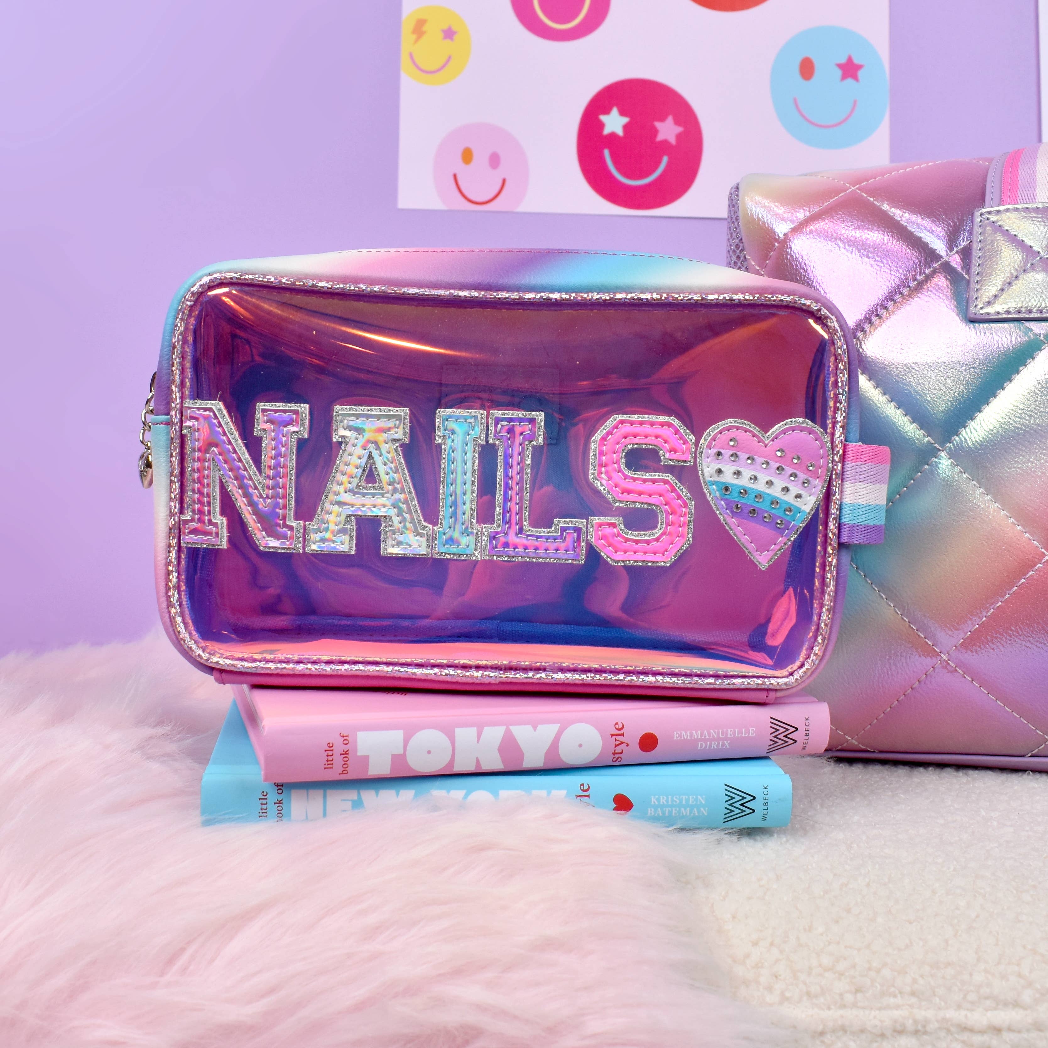 'Nails' Glazed Peekaboo Pouch