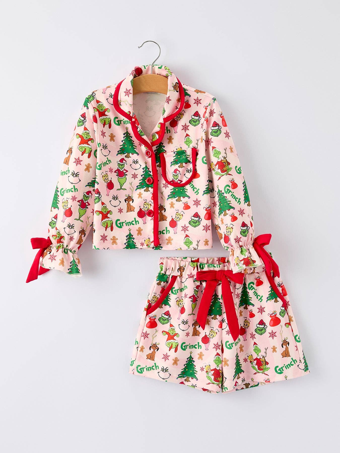 Christmas Girls Ruffle Pyjamas Set PRE ORDER OCT