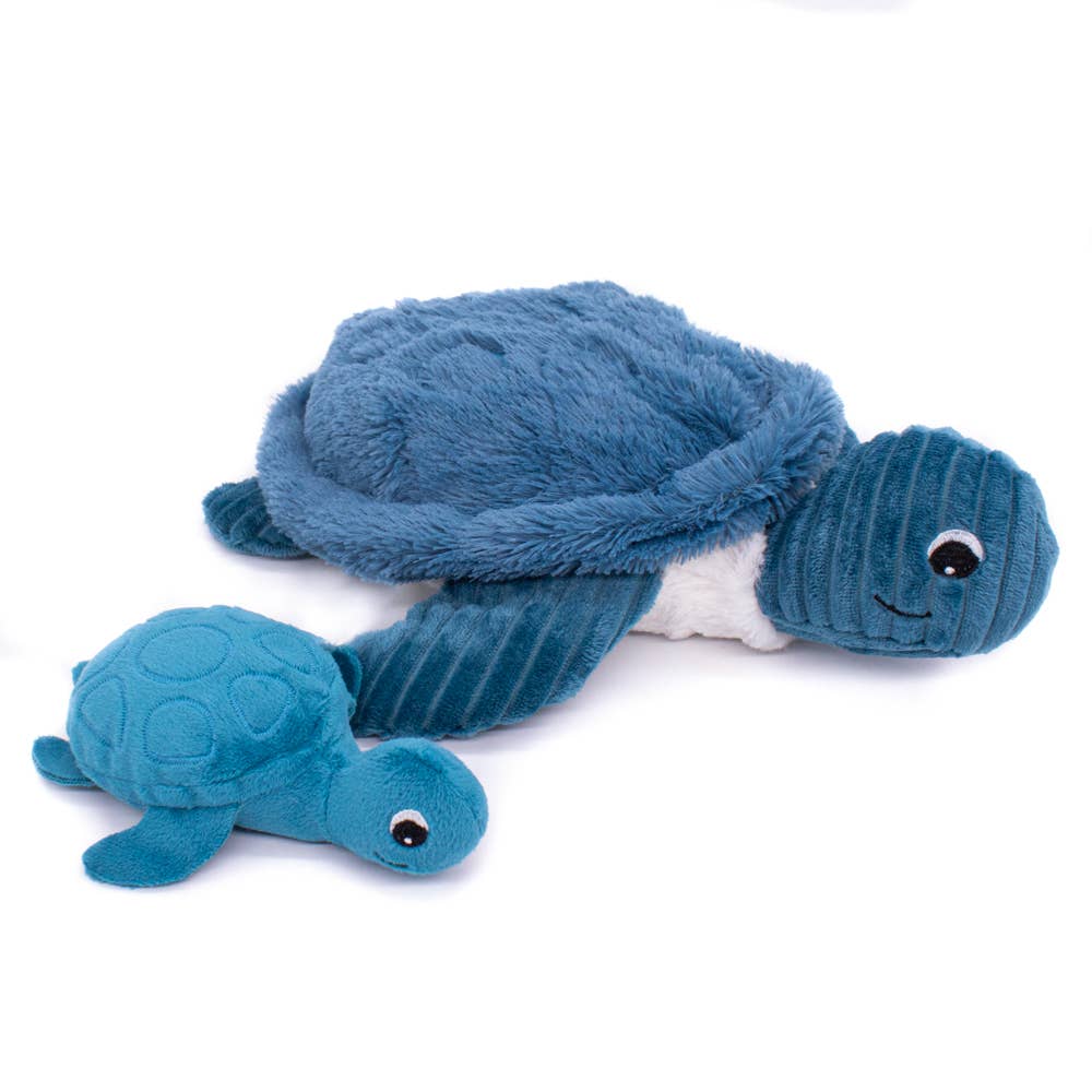 Tilly The Turtle Mum & Baby Blue  - Plush Toy