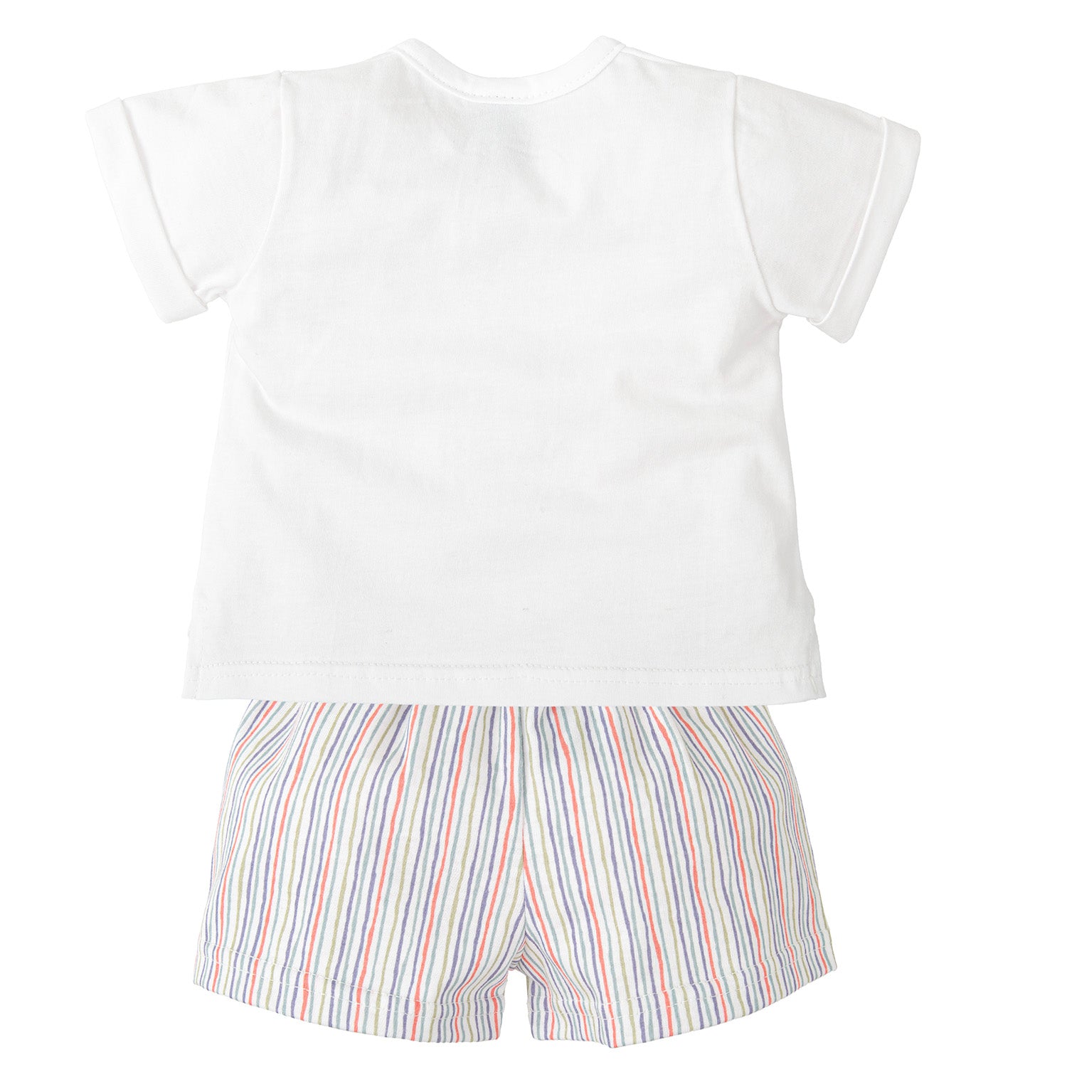 Coloured Stripe Short Set