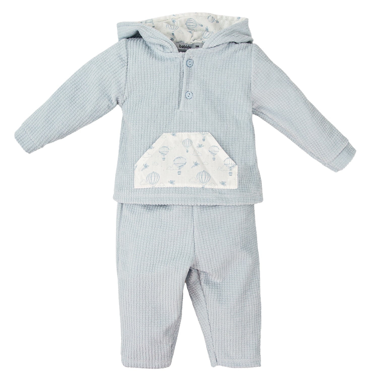 Duck Egg Blue Hot Air Balloon Hooded Outfit