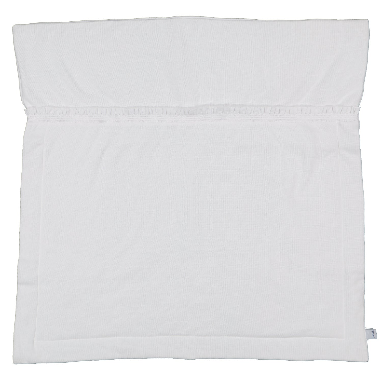 White Smoked Trim Blanket