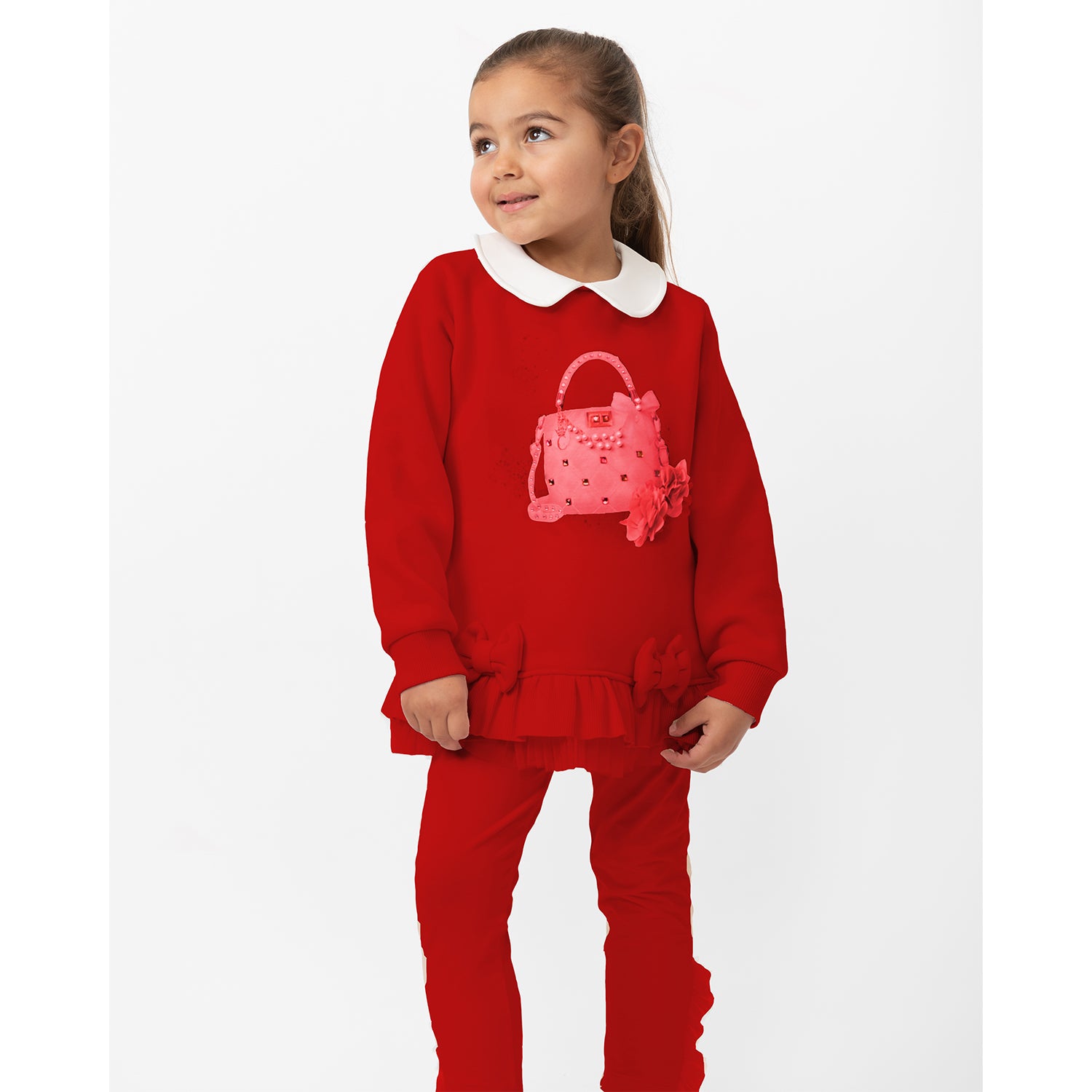 Red Handbag Sweat Set