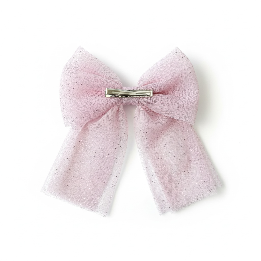 Pink Tulle Bow