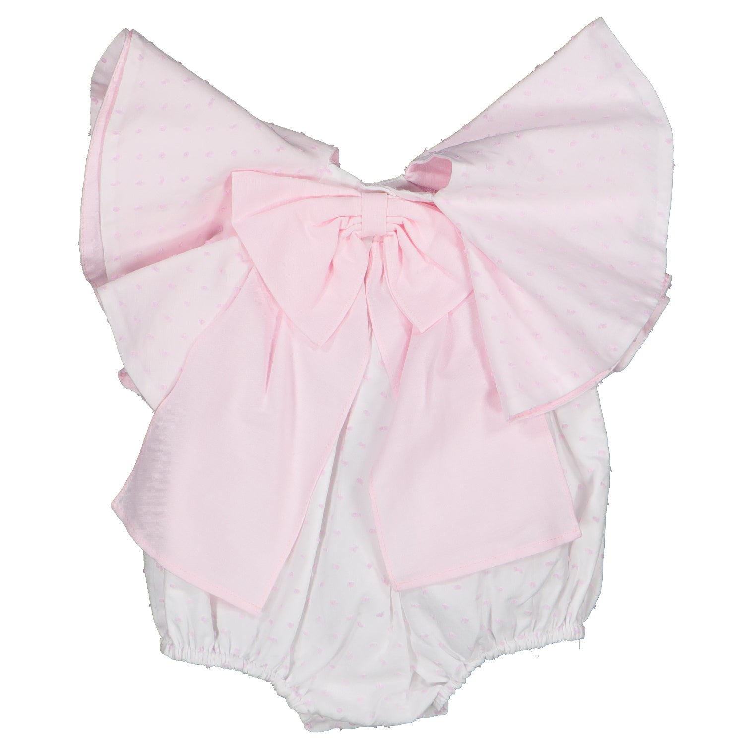 Pastel Pink Plumeti Romper