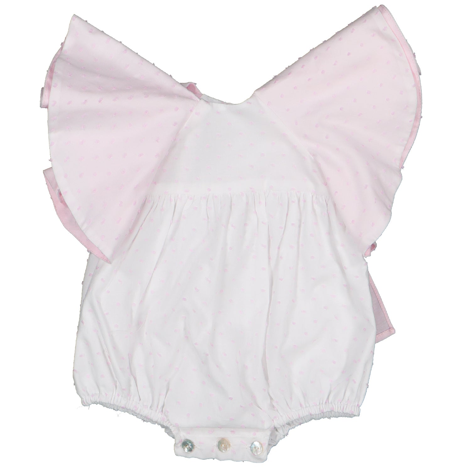 Pastel Pink Plumeti Romper
