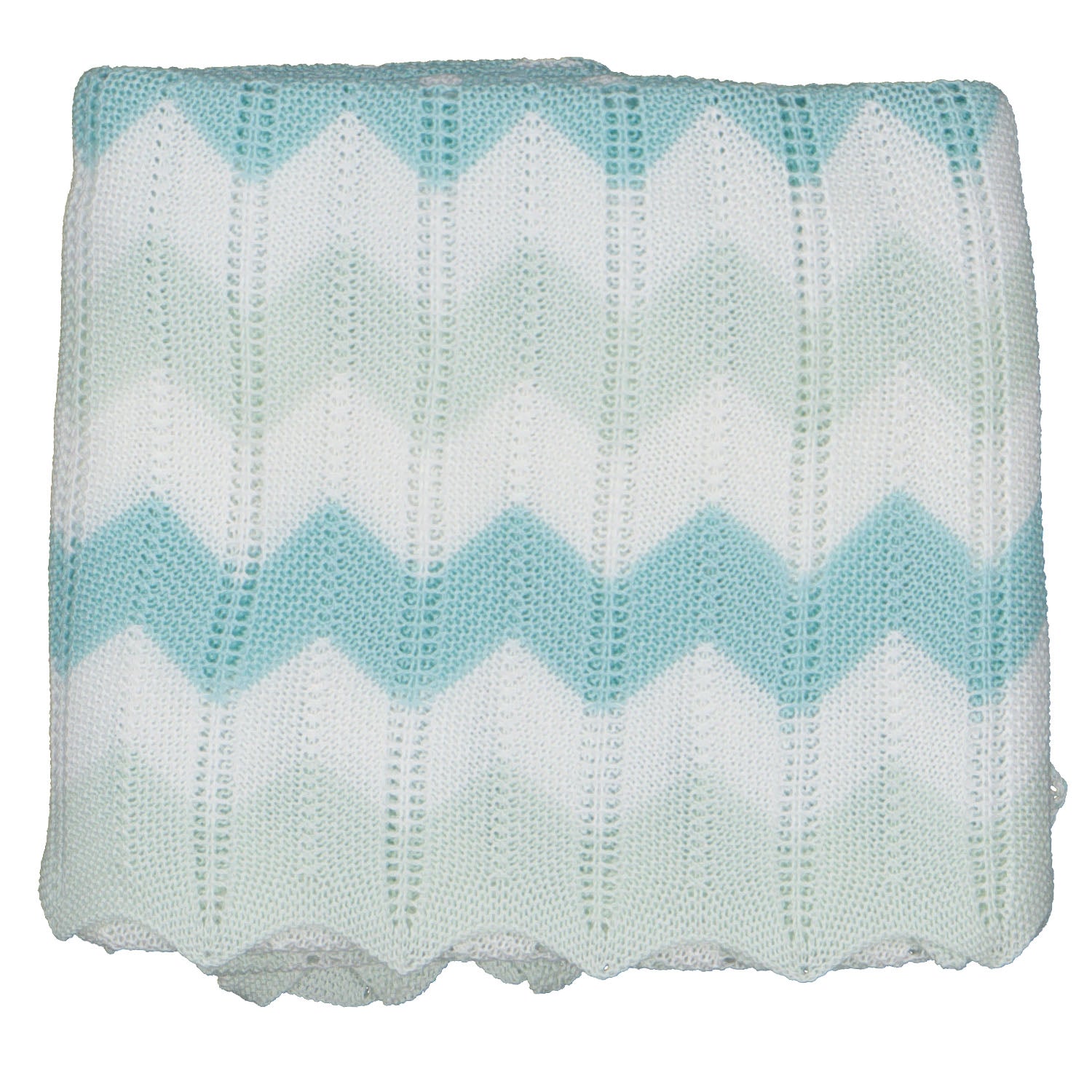 Green & Aqua Multi Patterned Blanket