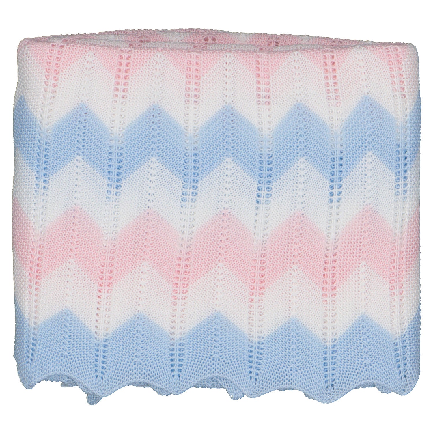 Pink & Blue Multi Patterned Blanket