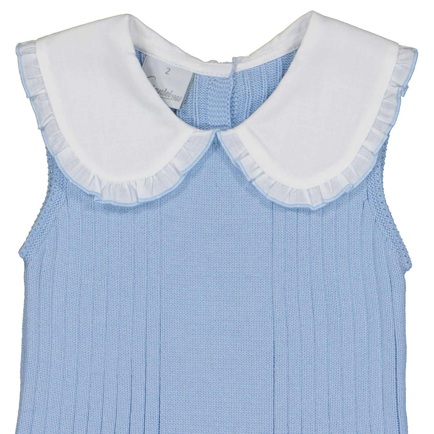 Blue & White Knit Tennis Dress