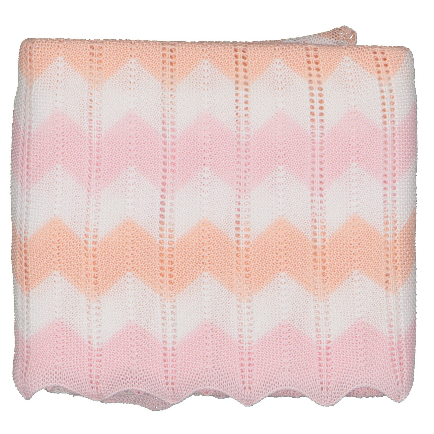 Peach & Pink Multi Patterned Blanket