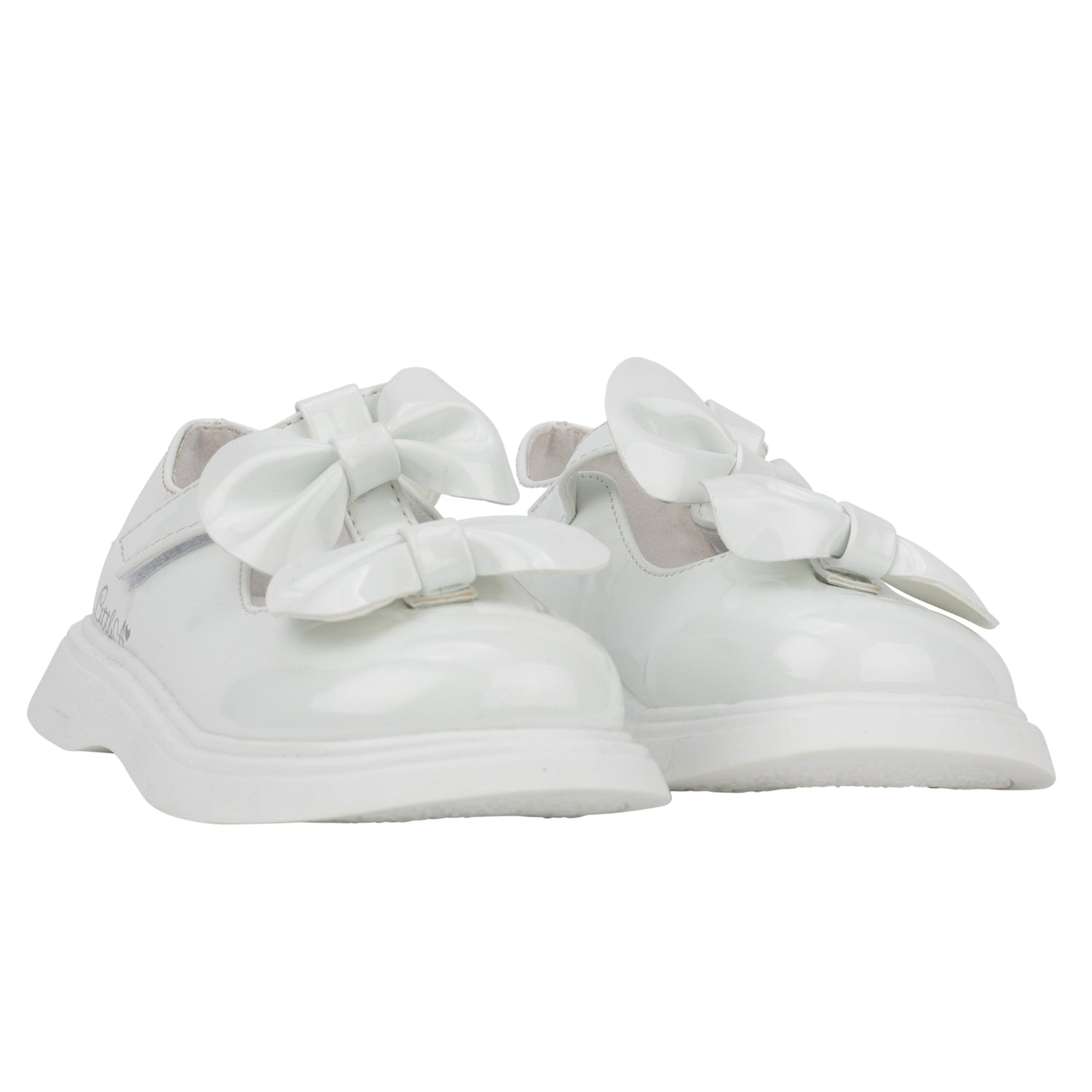 White Double Bow Shoe
