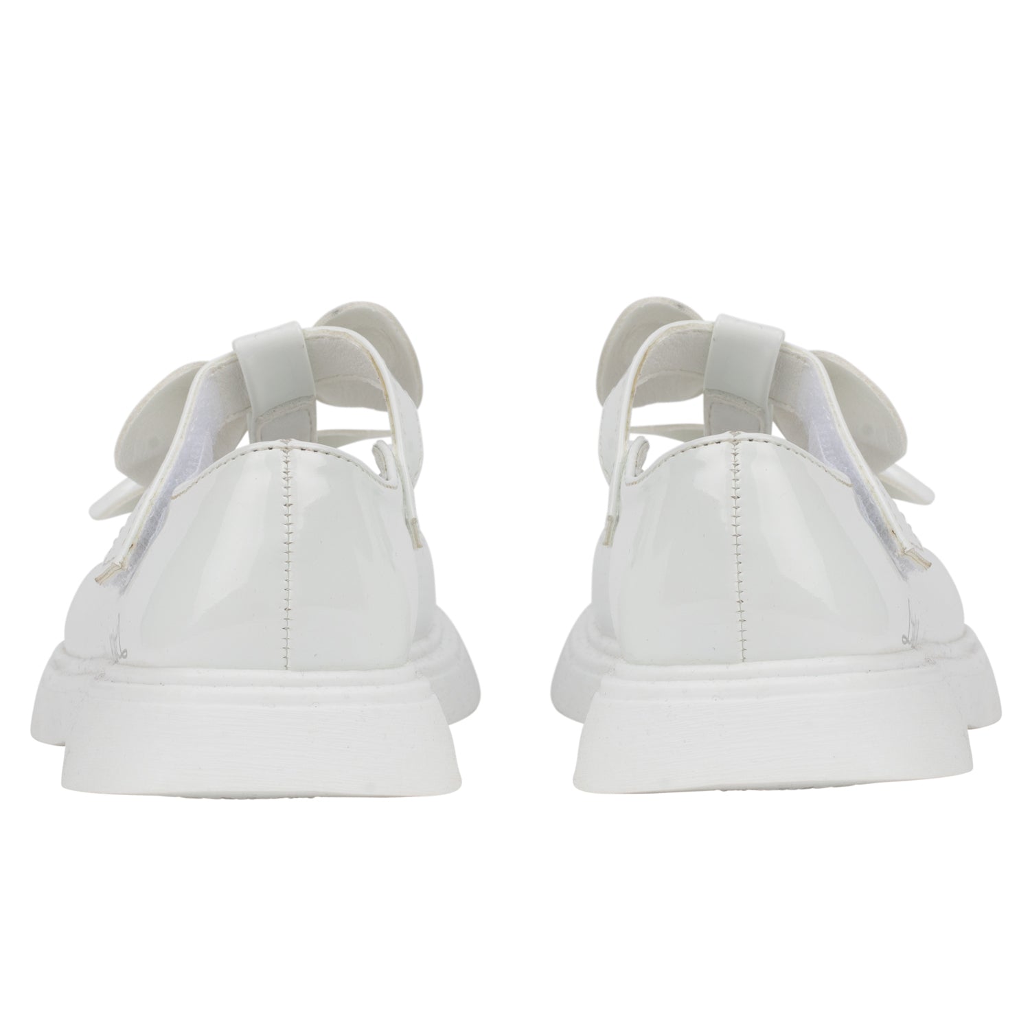 White Double Bow Shoe