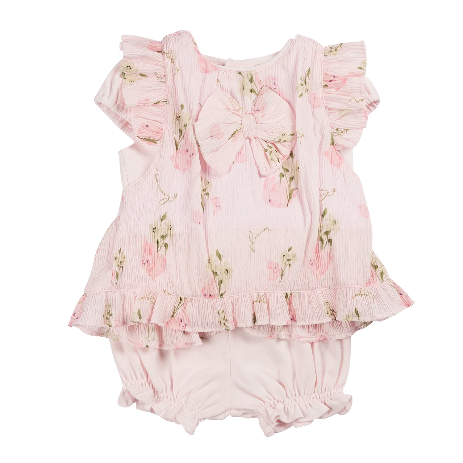 Pink 3 Piece Bloomer Set