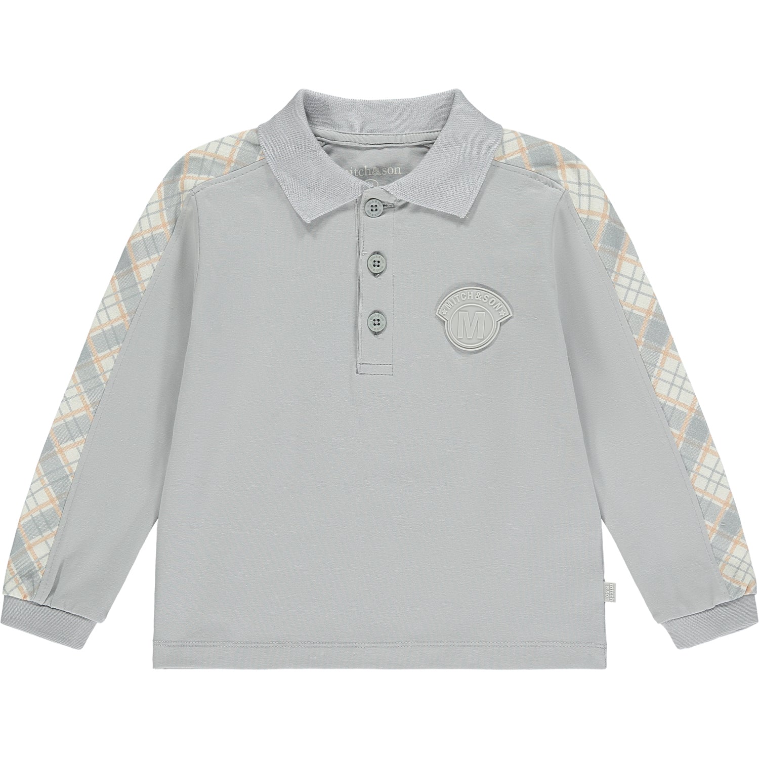 Grey Mist Tapered Long Sleeve Polo