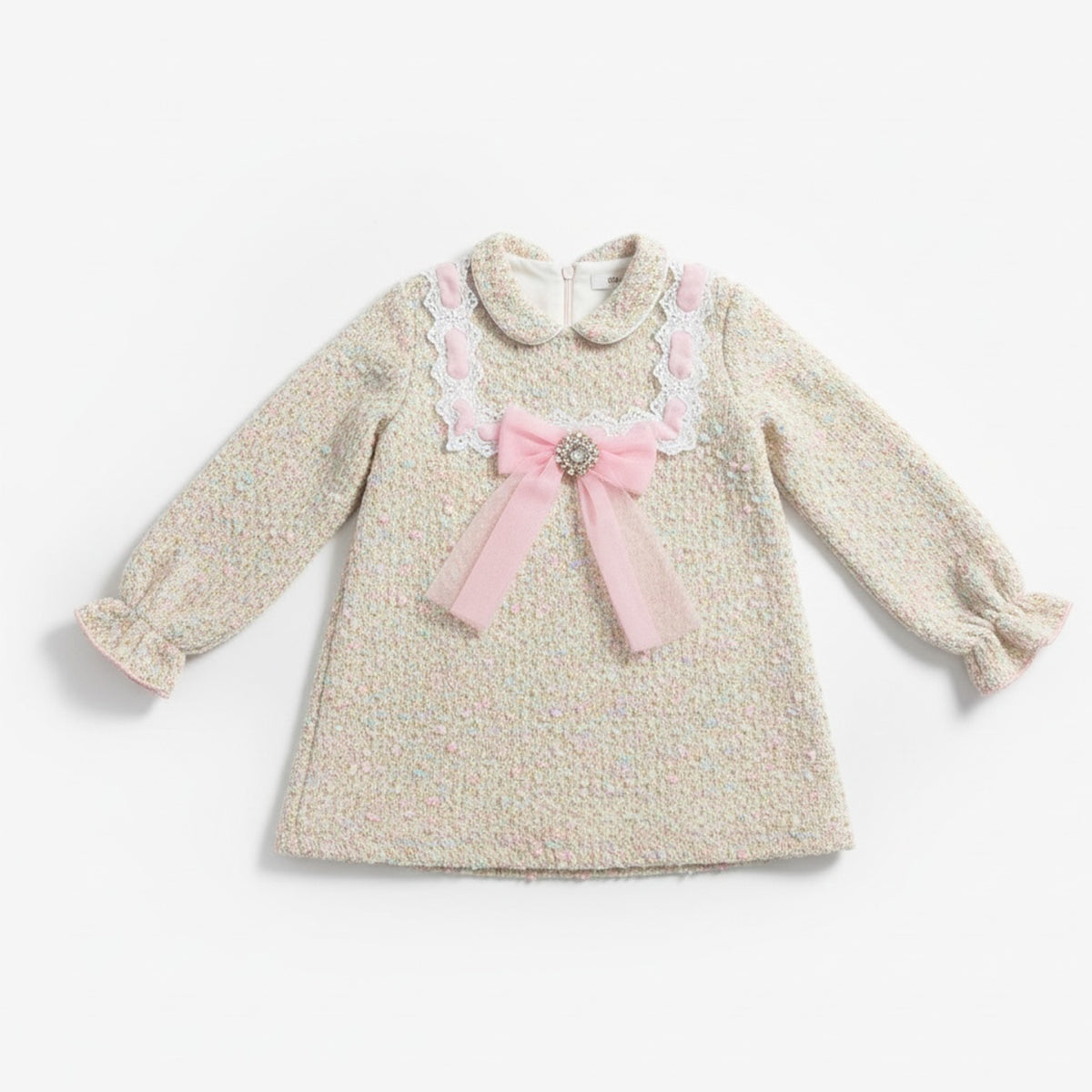 Pink Tweed Dress