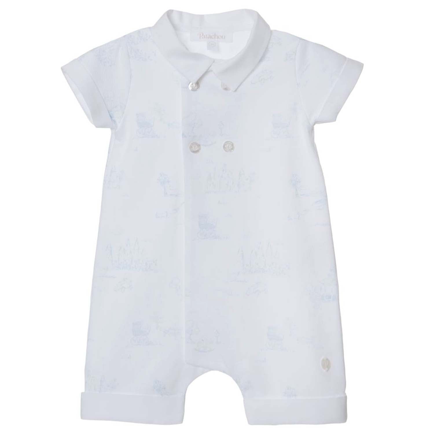 Blue Toile De Jouy Romper