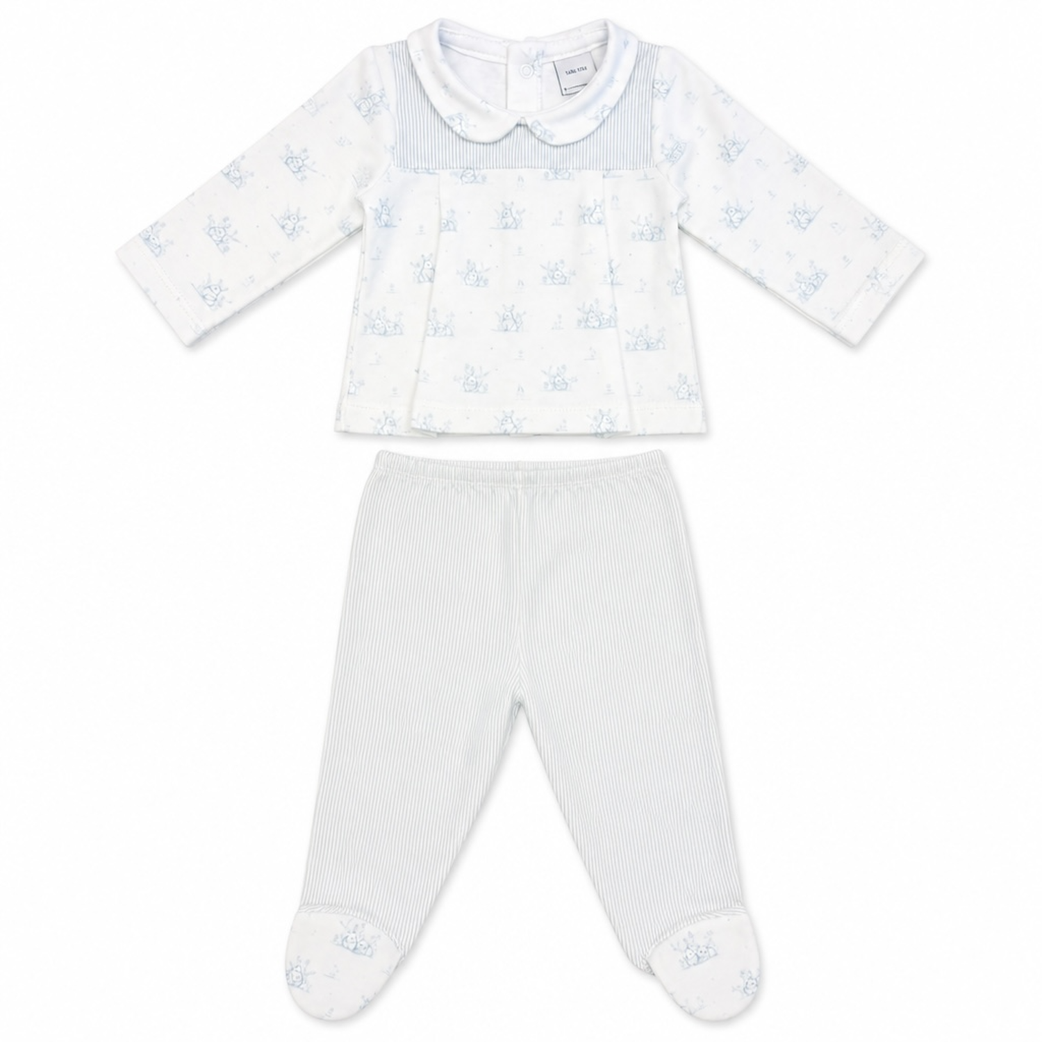 Blue Bunny Footed Outfit