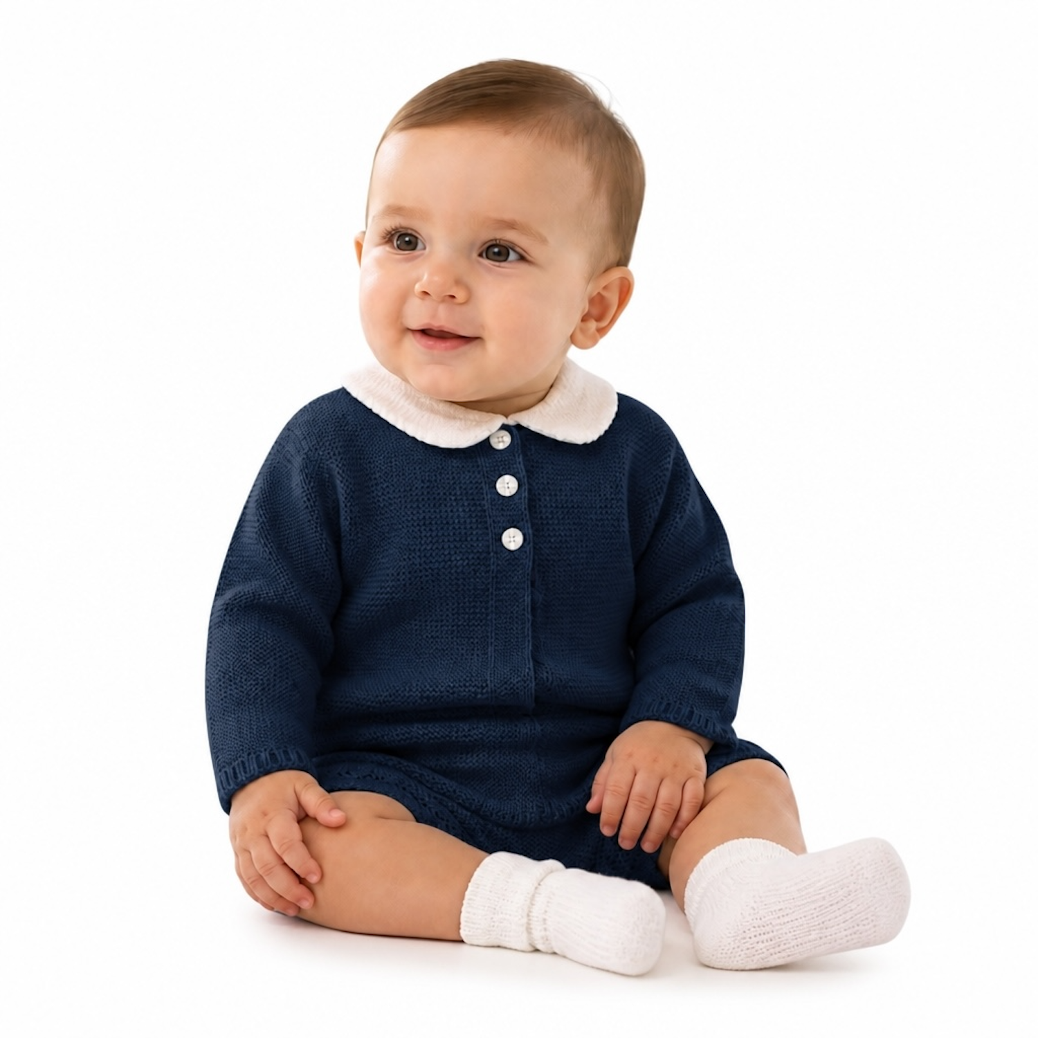 Navy Blue 3 Piece Knit Set