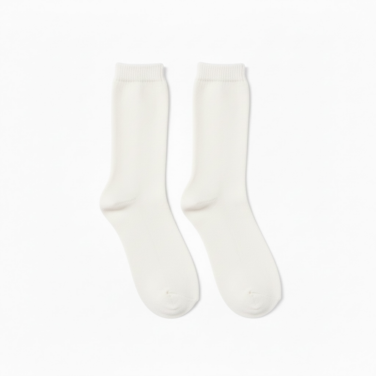 White Plain Knee High Sock
